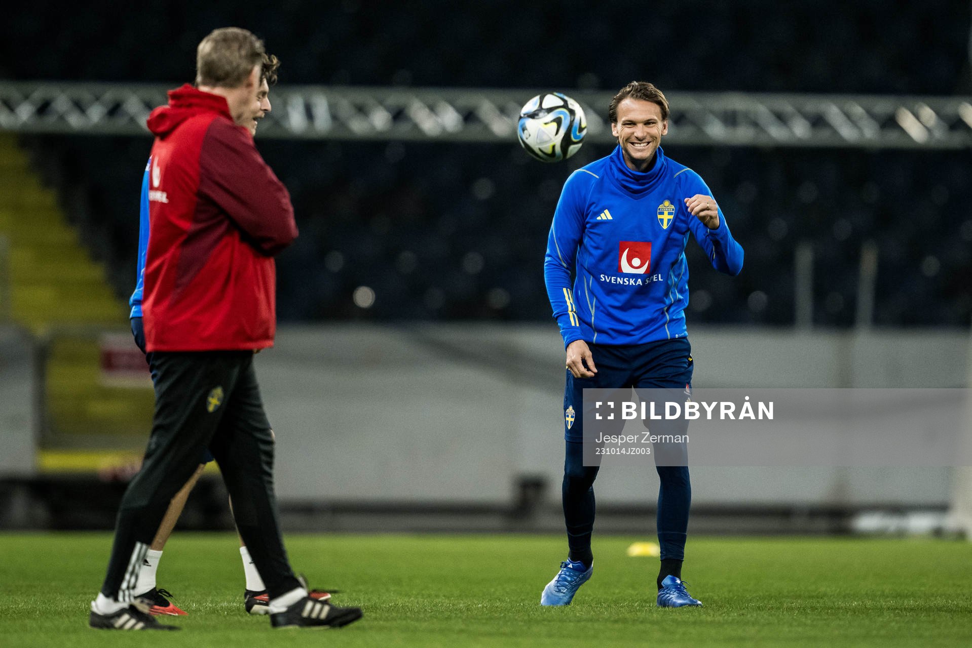 Albin Ekdal of the Swedish football national team at a