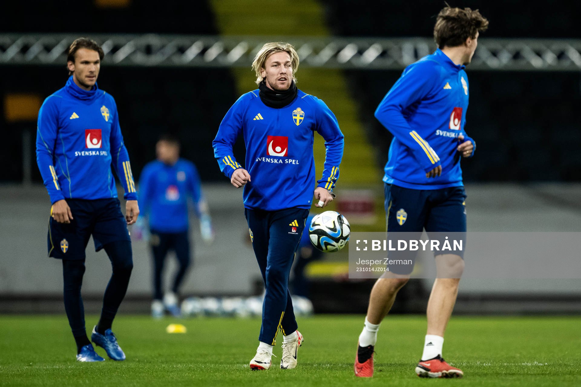 Emil Forsberg of the Swedish football national team at a