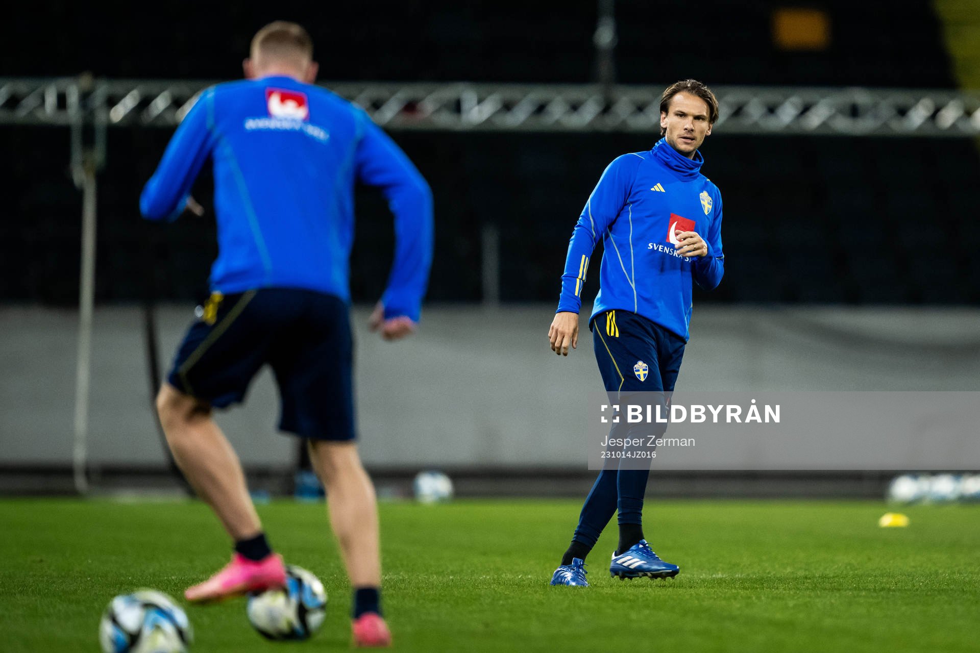 Albin Ekdal of the Swedish football national team at a