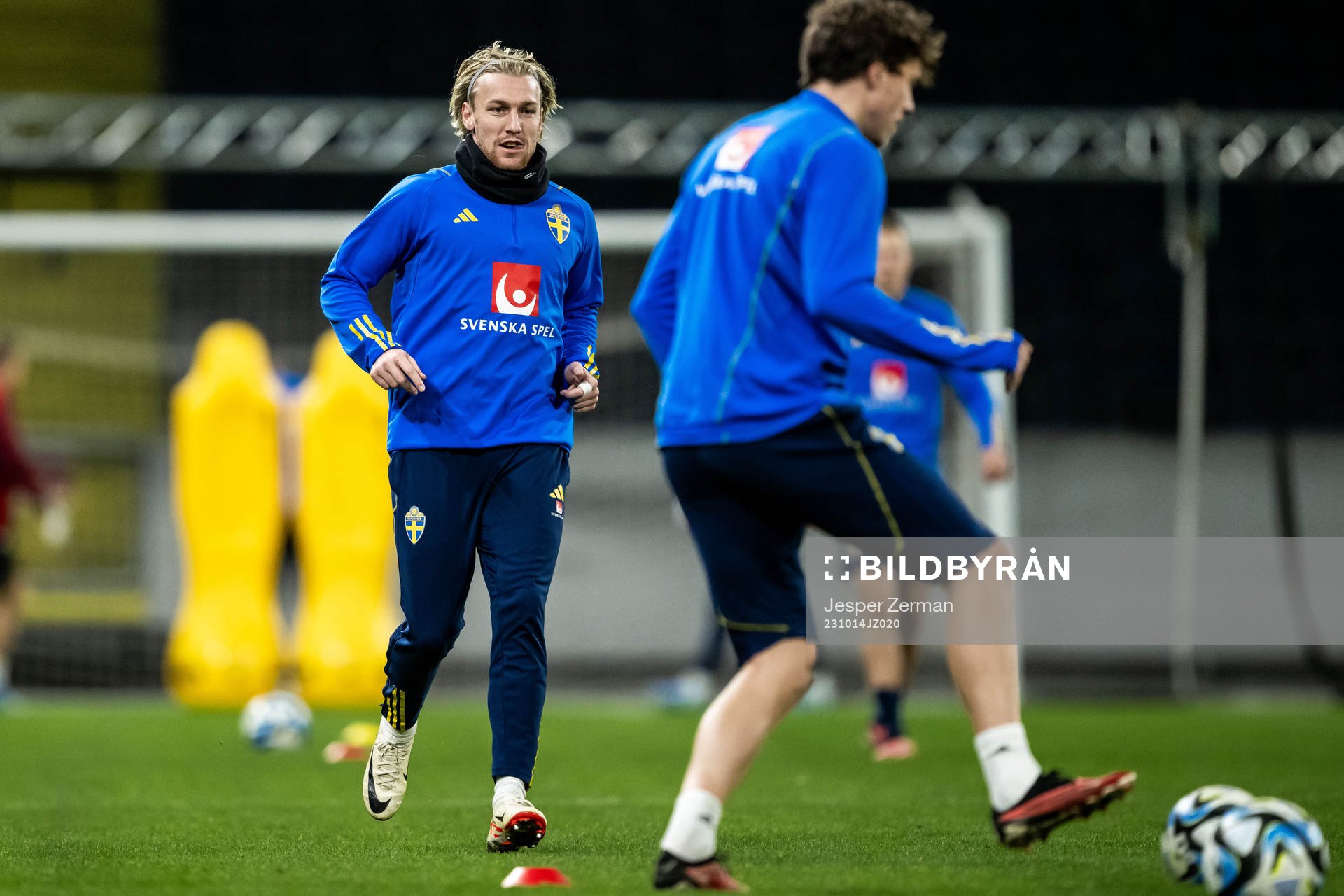 Emil Forsberg of the Swedish football national team at a