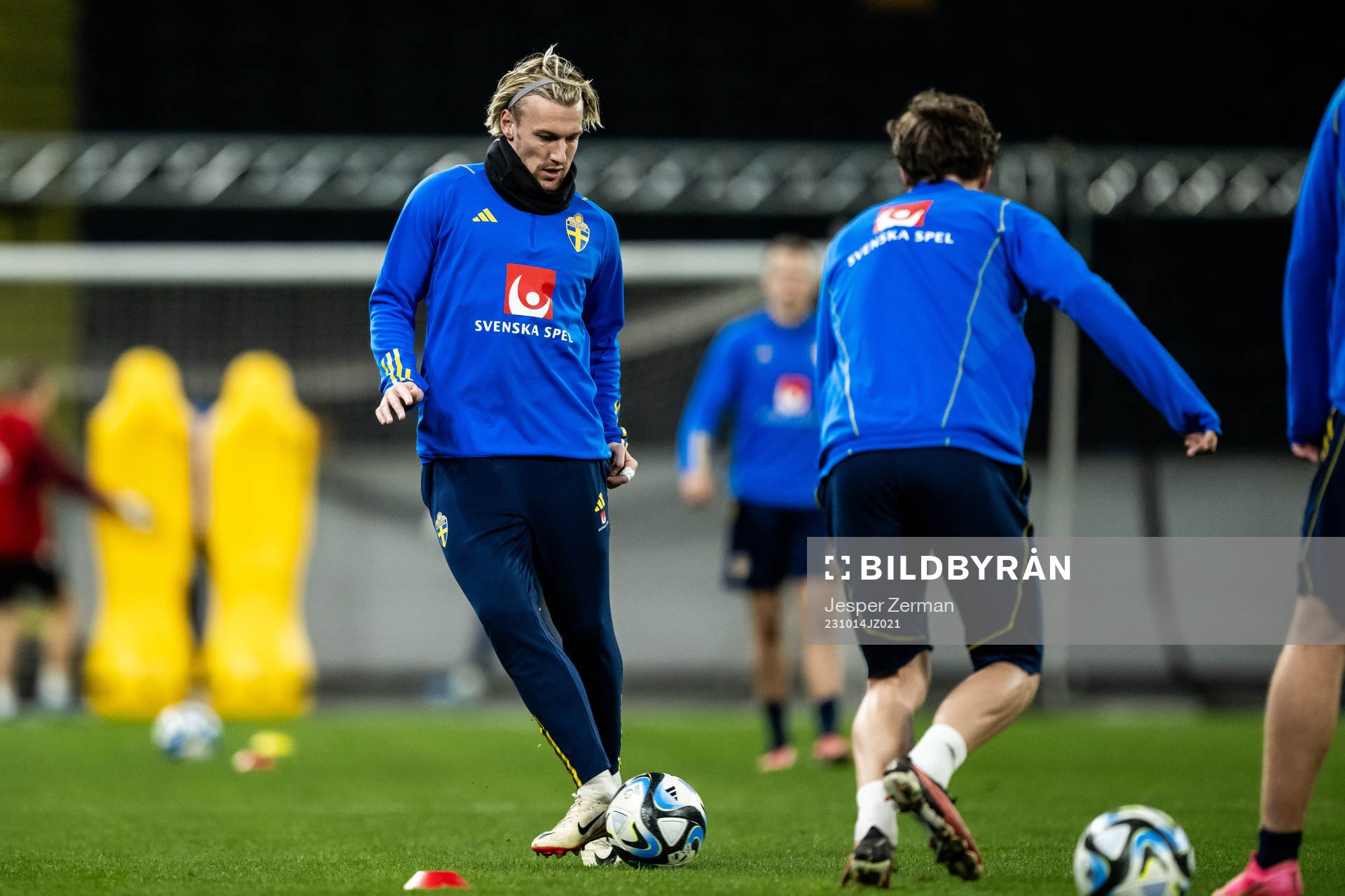 Emil Forsberg of the Swedish football national team at a
