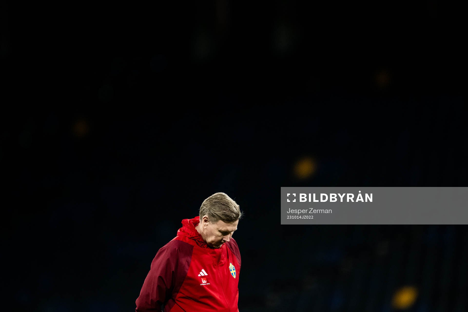 Assistant coach Peter Wettergren of the Swedish football