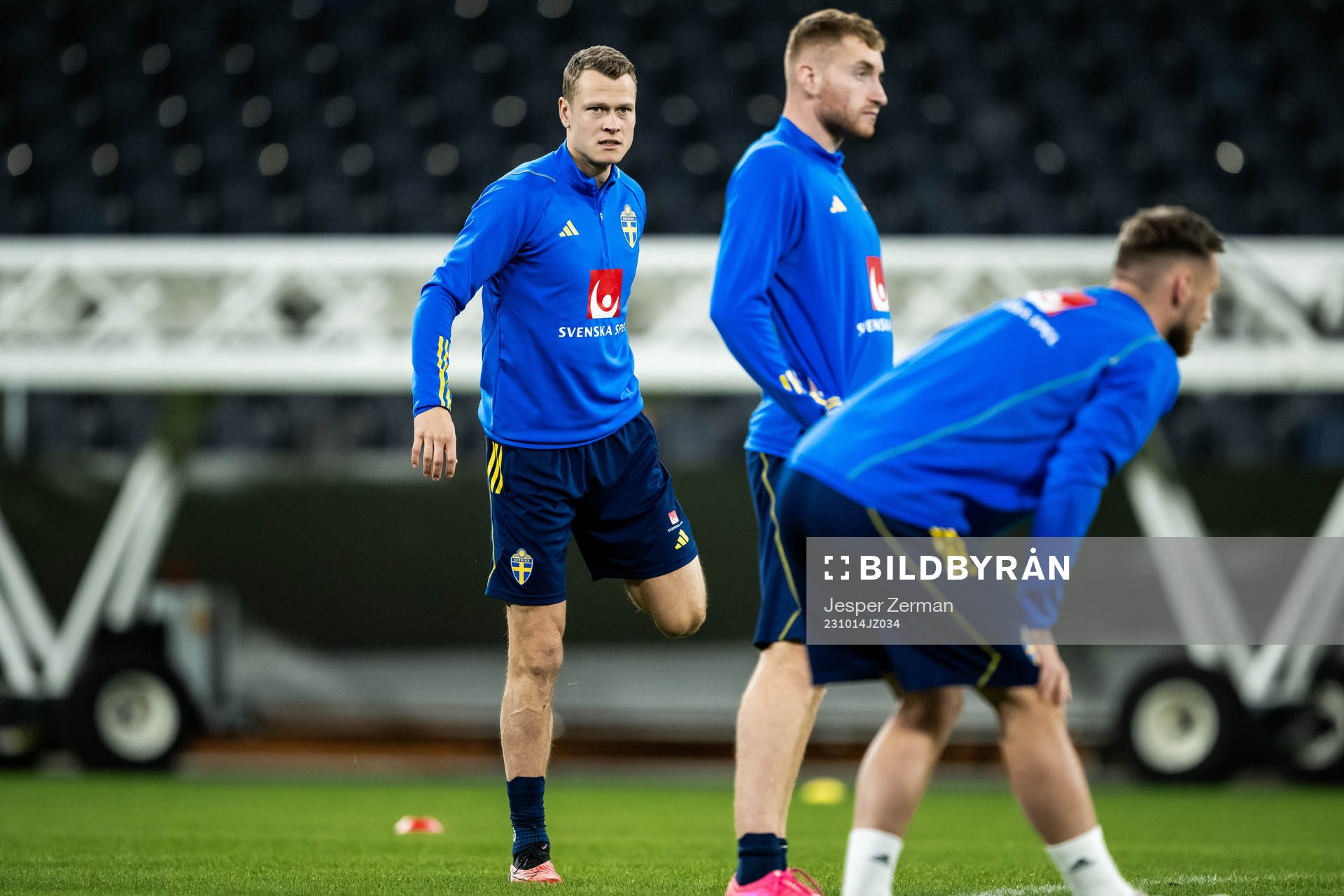 Viktor Claesson of the Swedish football national team at a