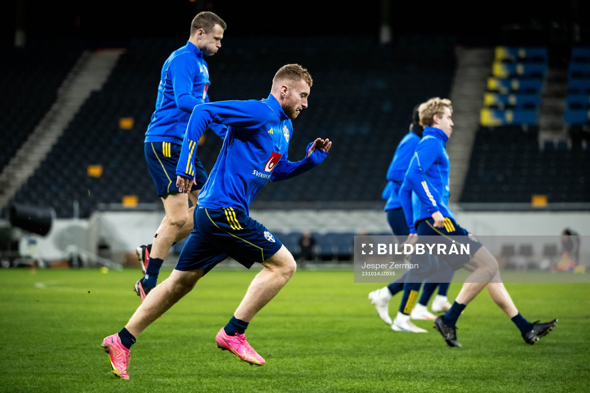 Dejan Kulusevski of the Swedish football national team at a