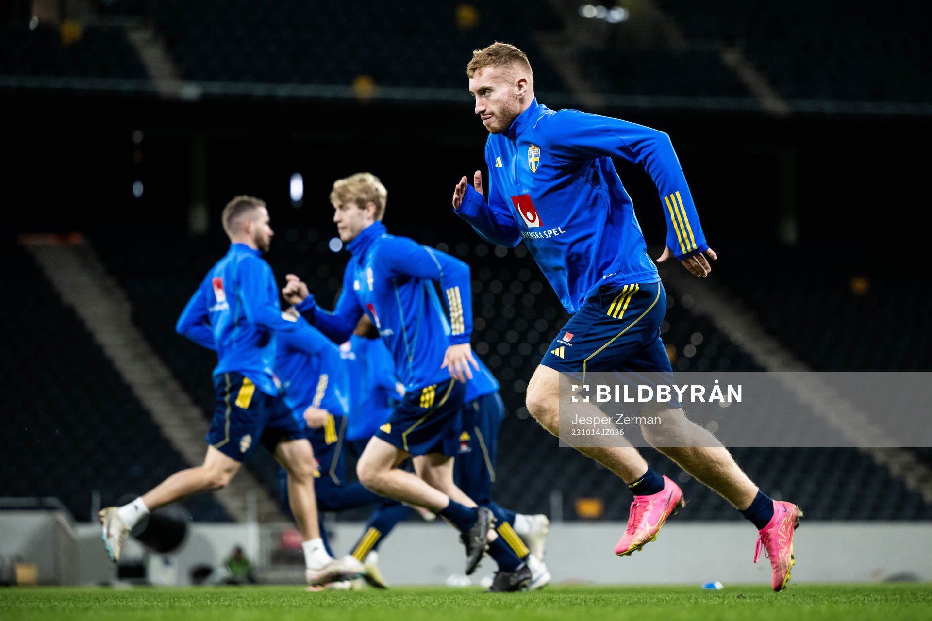 Dejan Kulusevski of the Swedish football national team at a