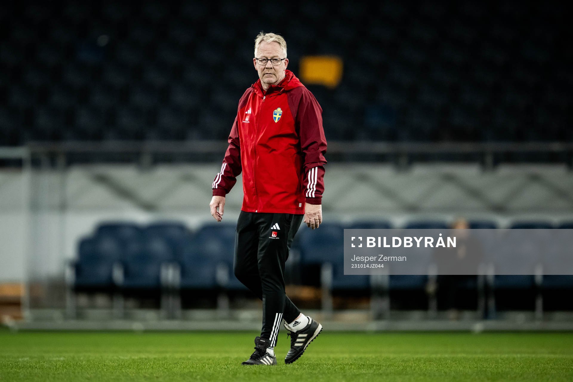 Scout Lasse Jacobsson of the Swedish football national team