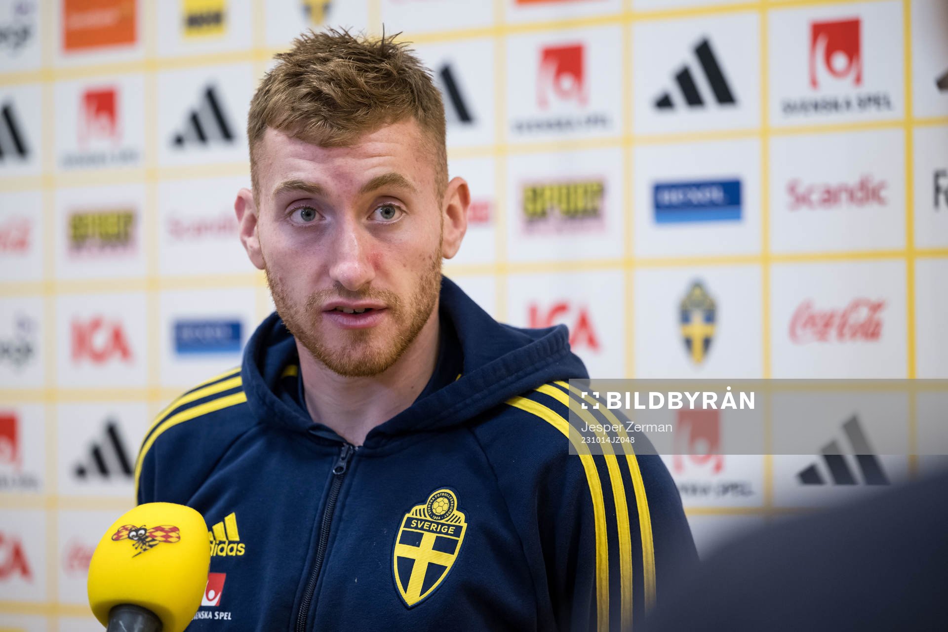 Dejan Kulusevski of the Swedish football national team