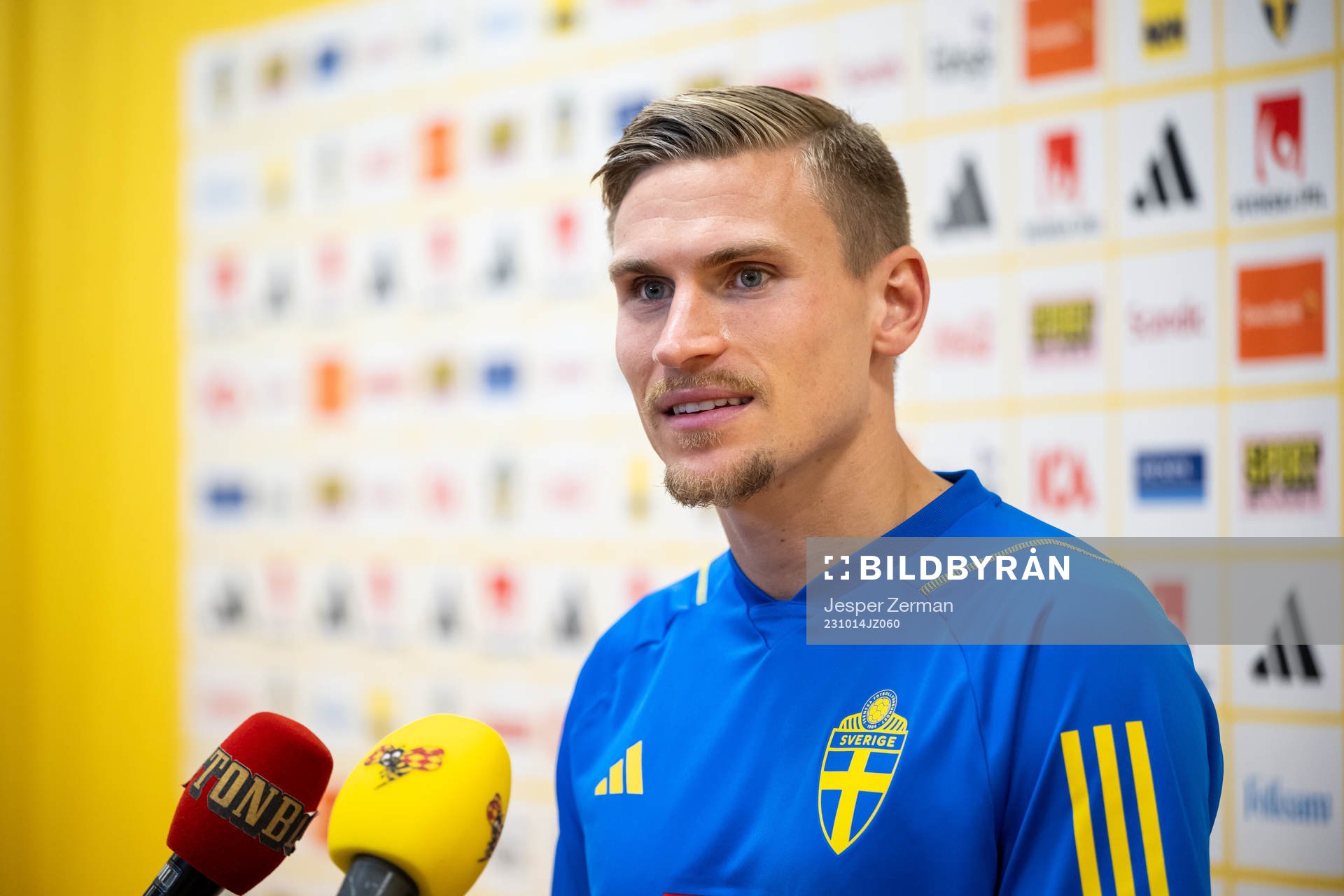 Carl Starfelt of the Swedish football national team