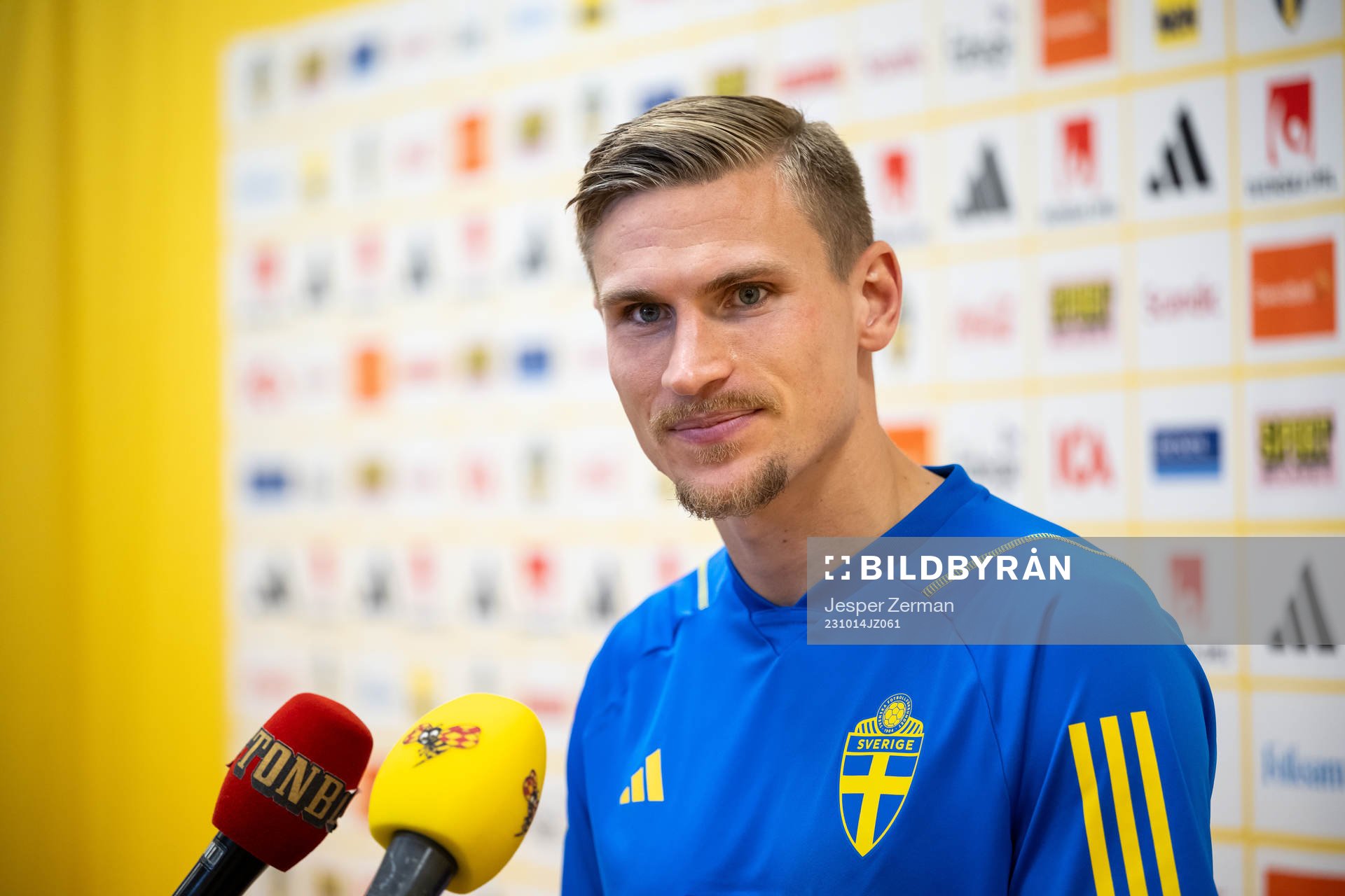 Carl Starfelt of the Swedish football national team