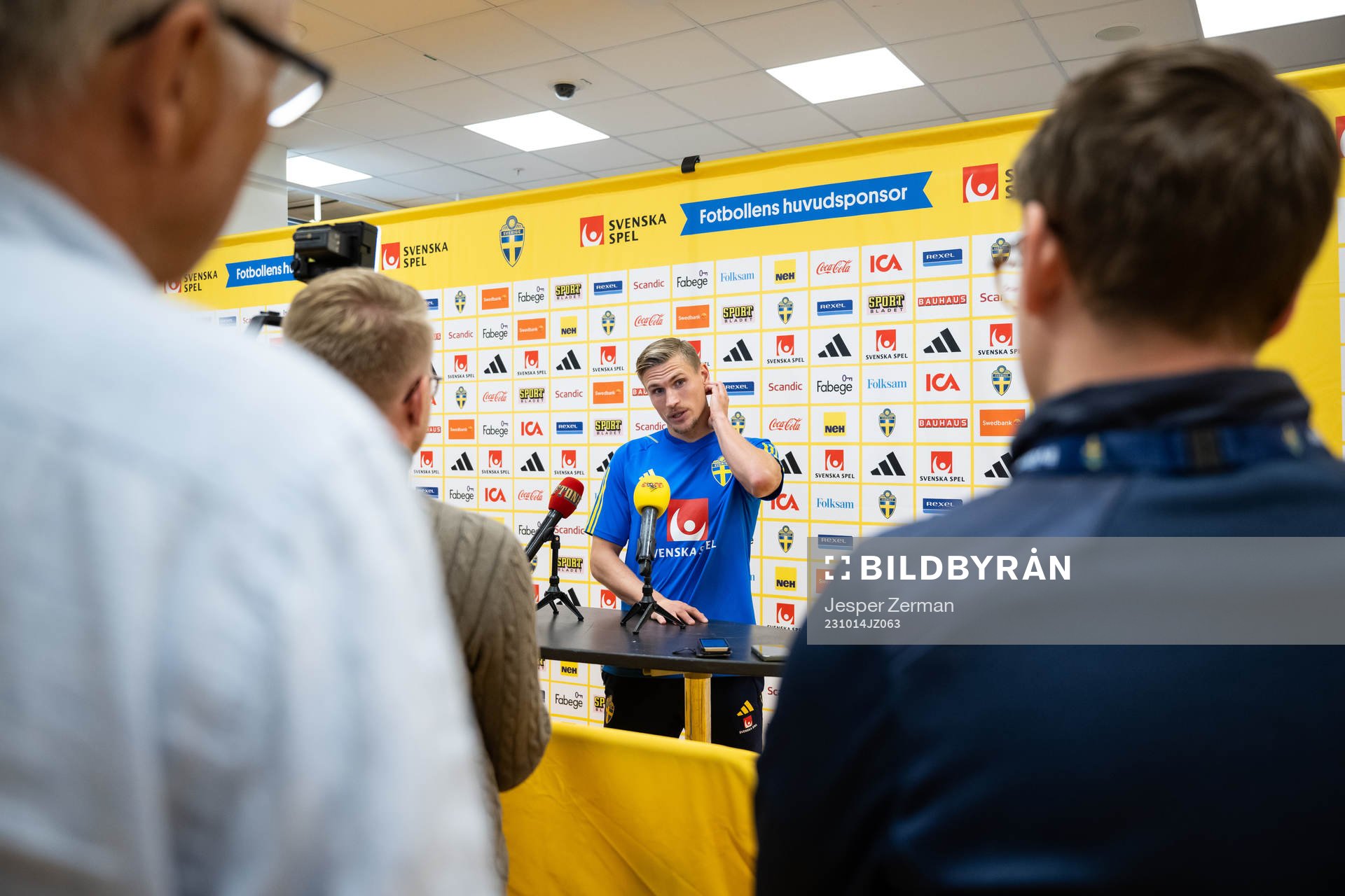 Carl Starfelt of the Swedish football national team