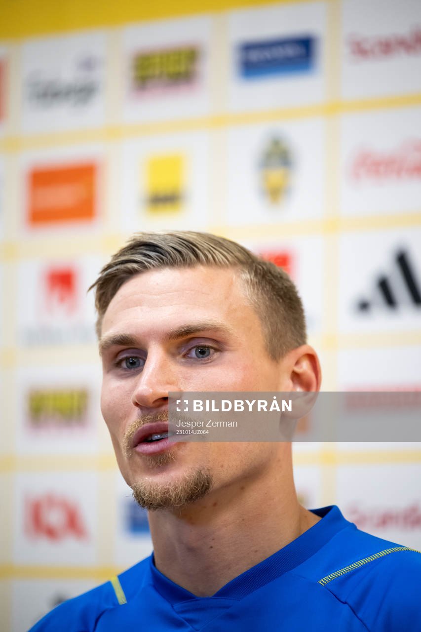 Carl Starfelt of the Swedish football national team