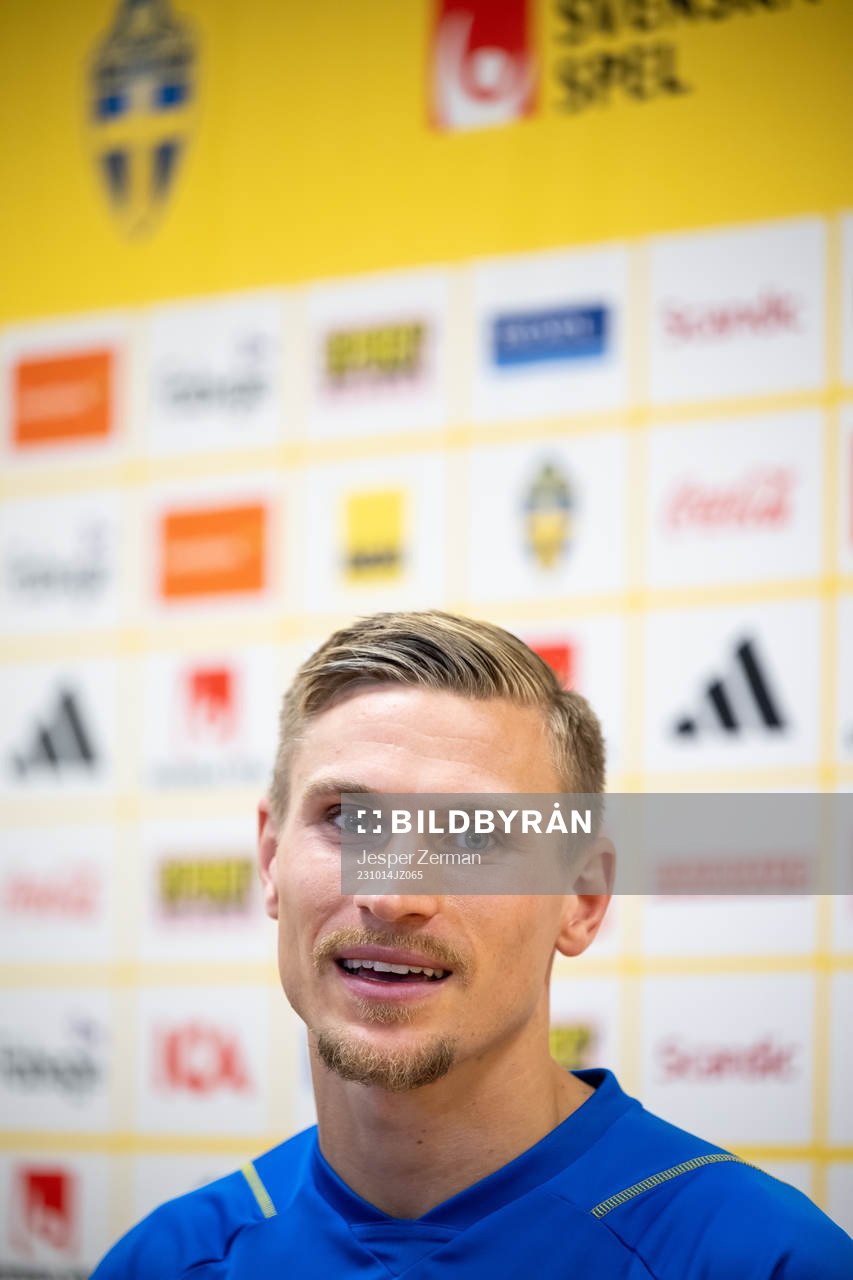 Carl Starfelt of the Swedish football national team