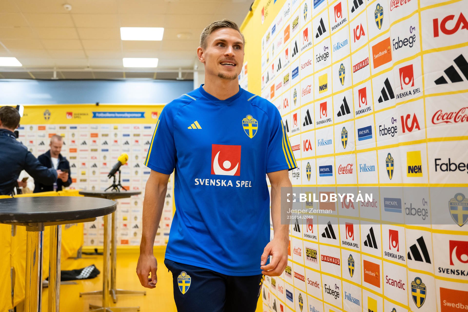 Carl Starfelt of the Swedish football national team