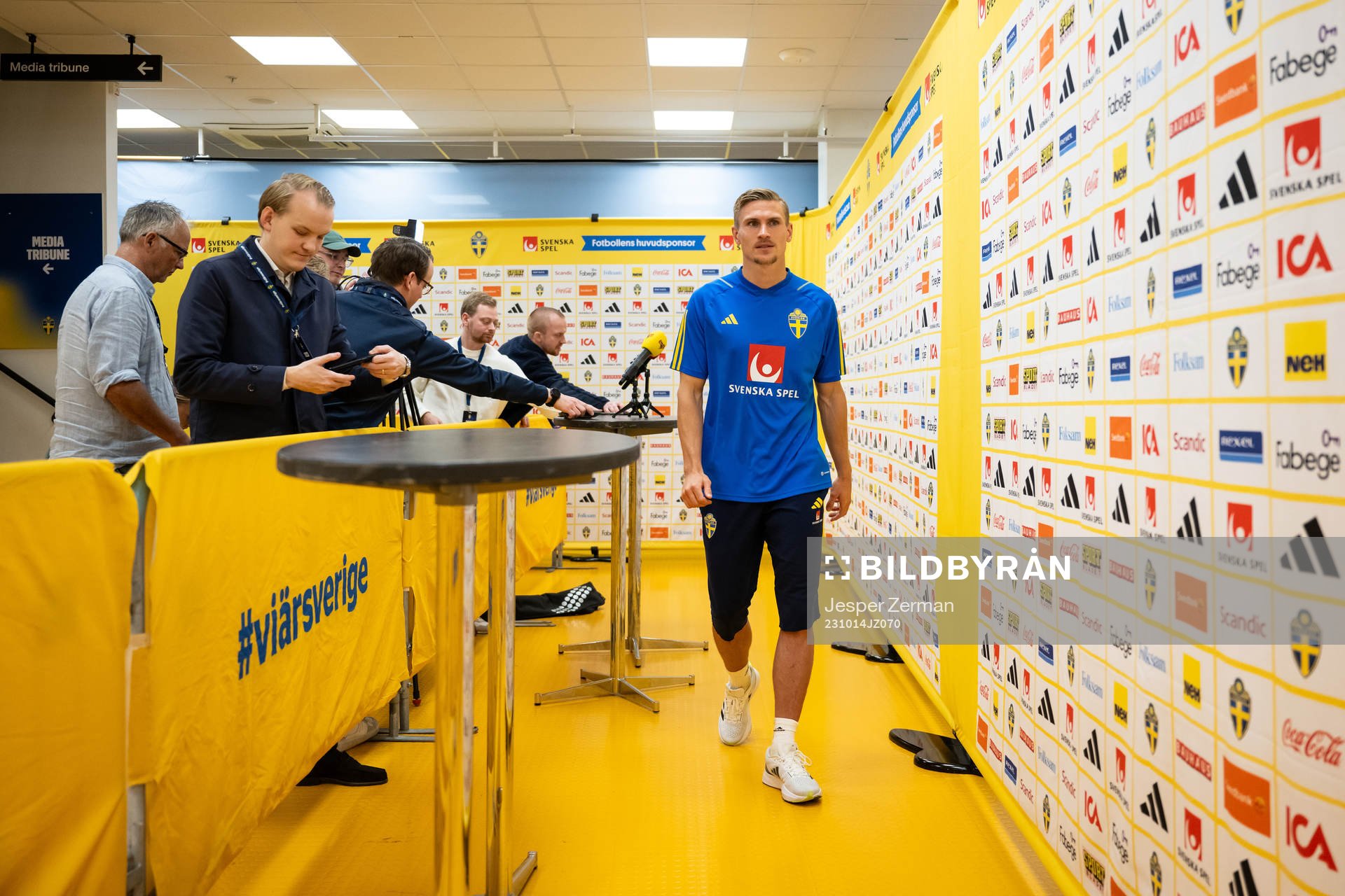 Carl Starfelt of the Swedish football national team