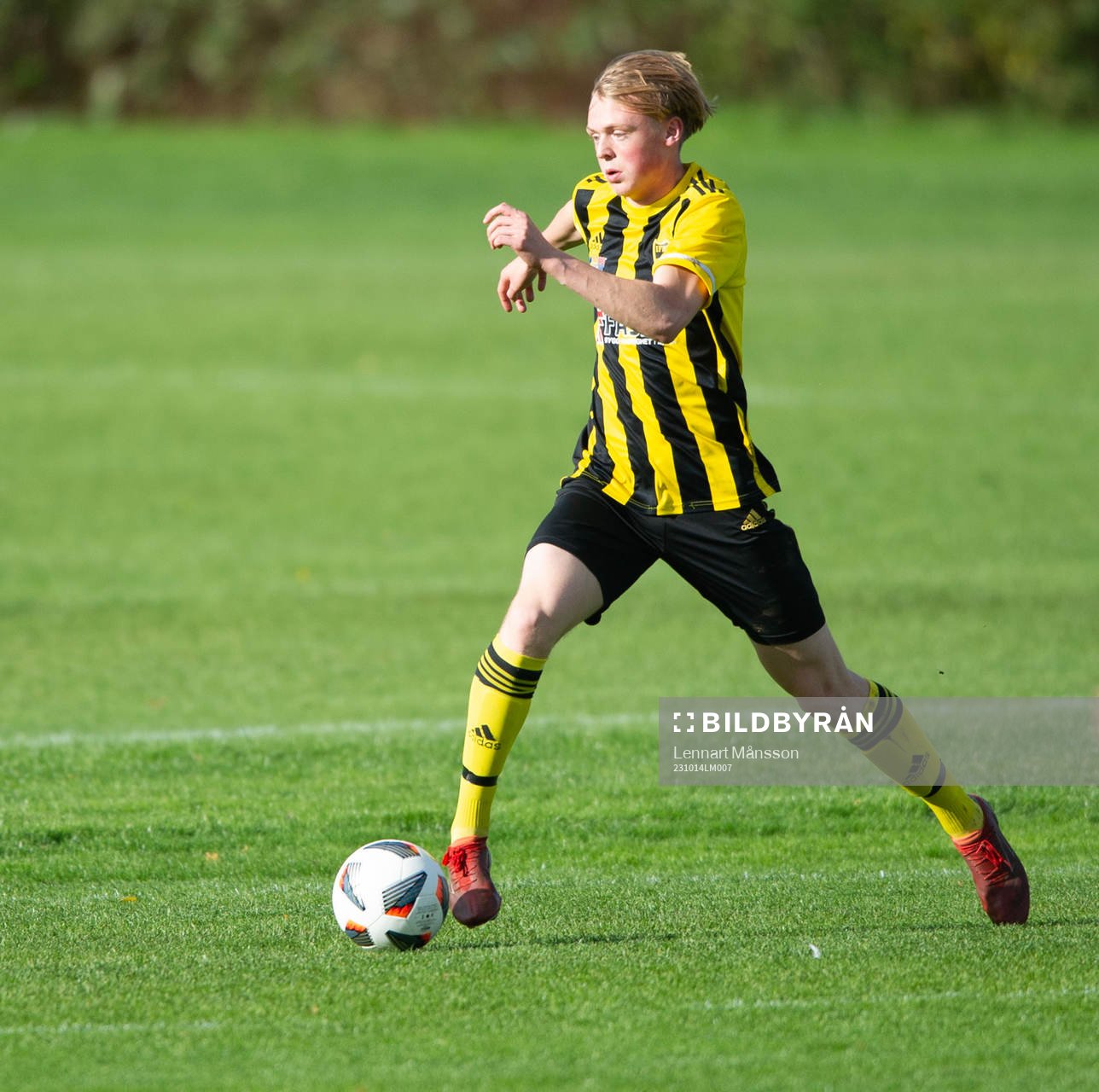 IFK Hässleholms Svante Johnsson Lövstrand i matchen i