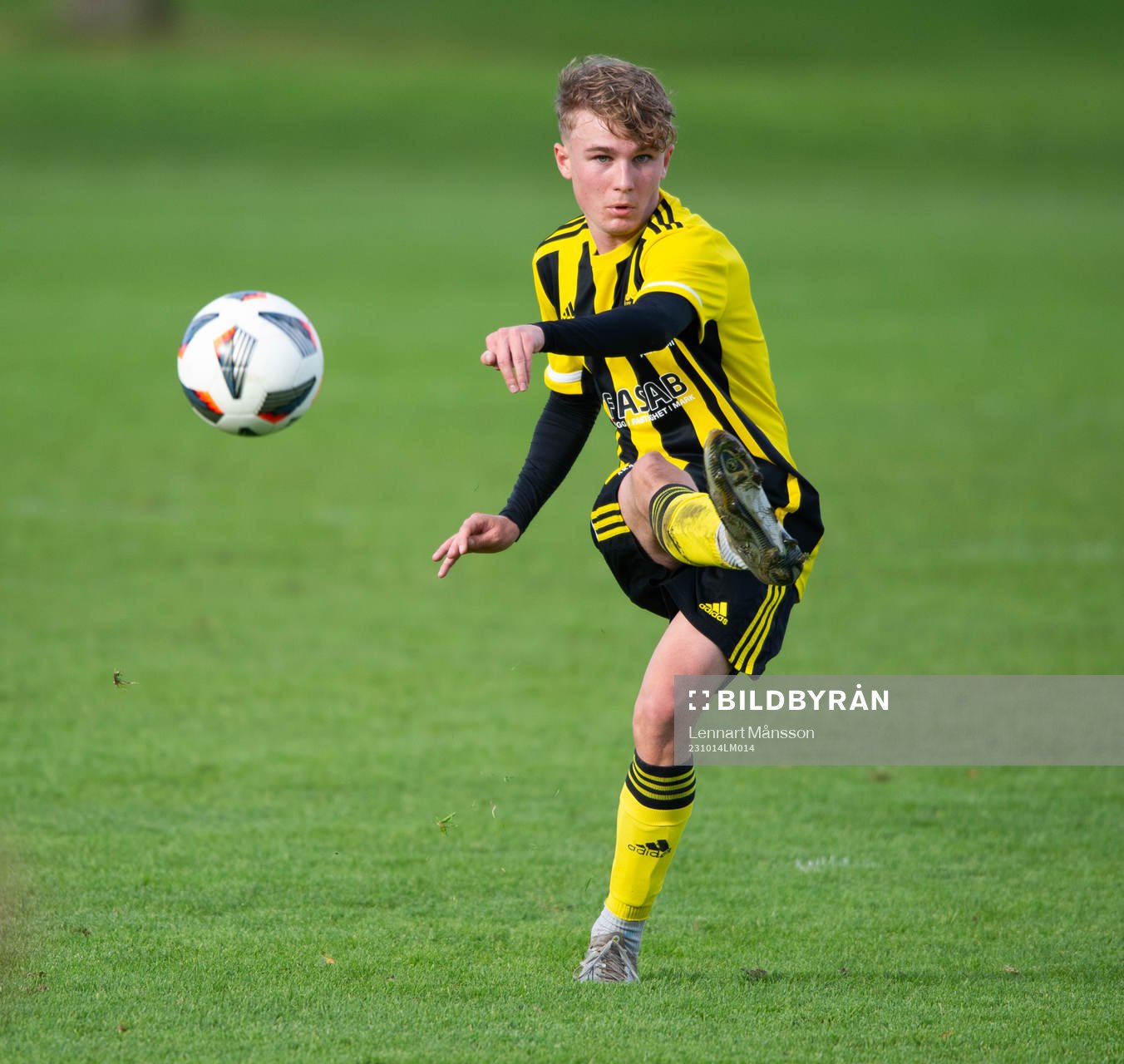 IFK Hässleholms Noah Flink i matchen i div. 1 för P17,