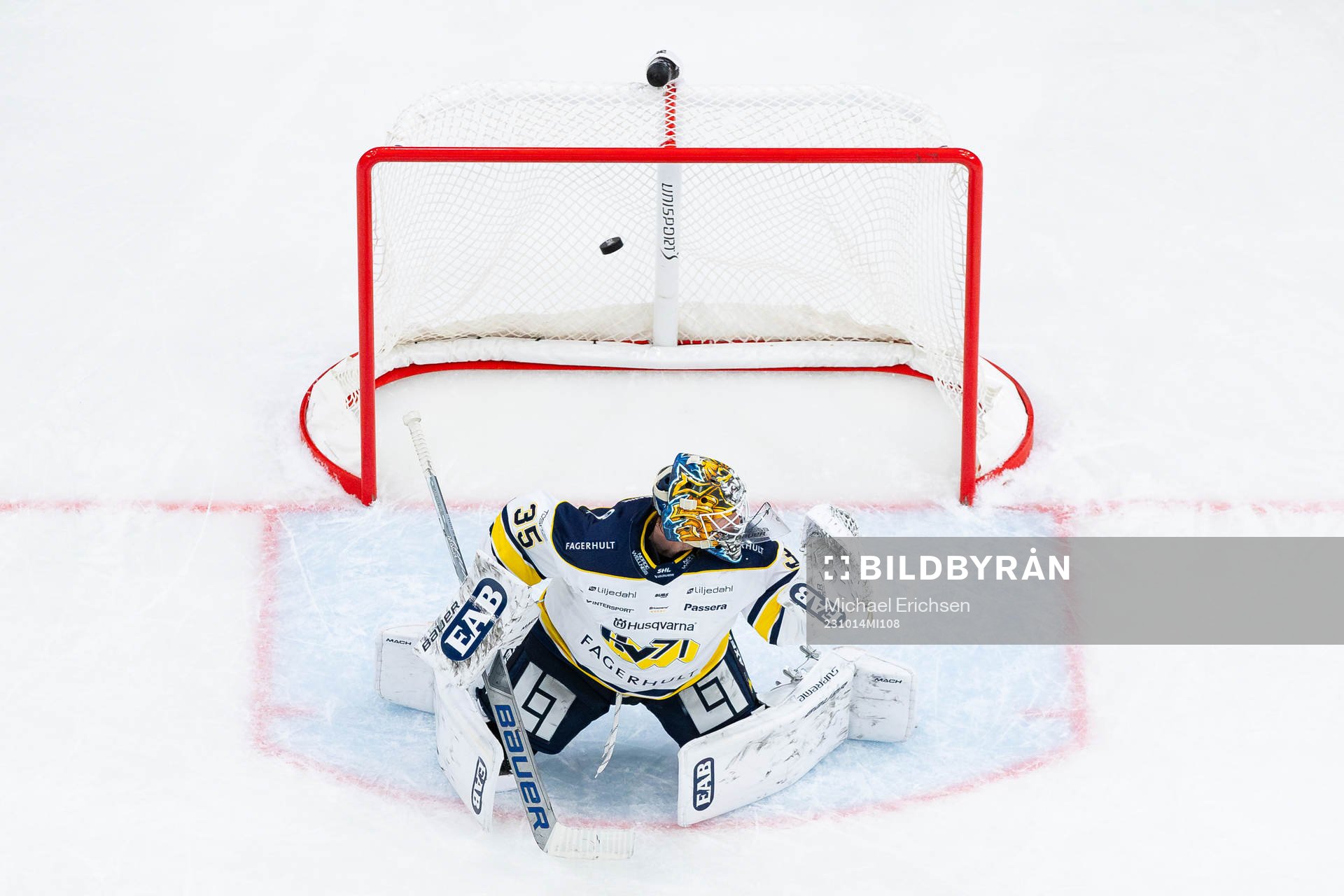 HV71s målvakt Victor Brattström släpper in 3-4