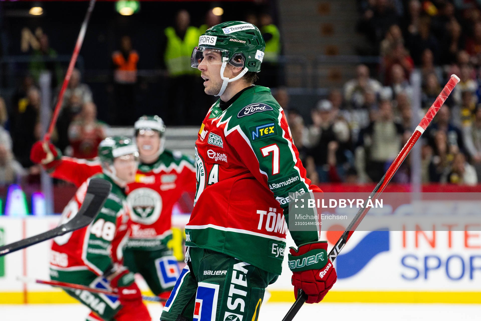 Frölundas Henrik Tömmernes jublar