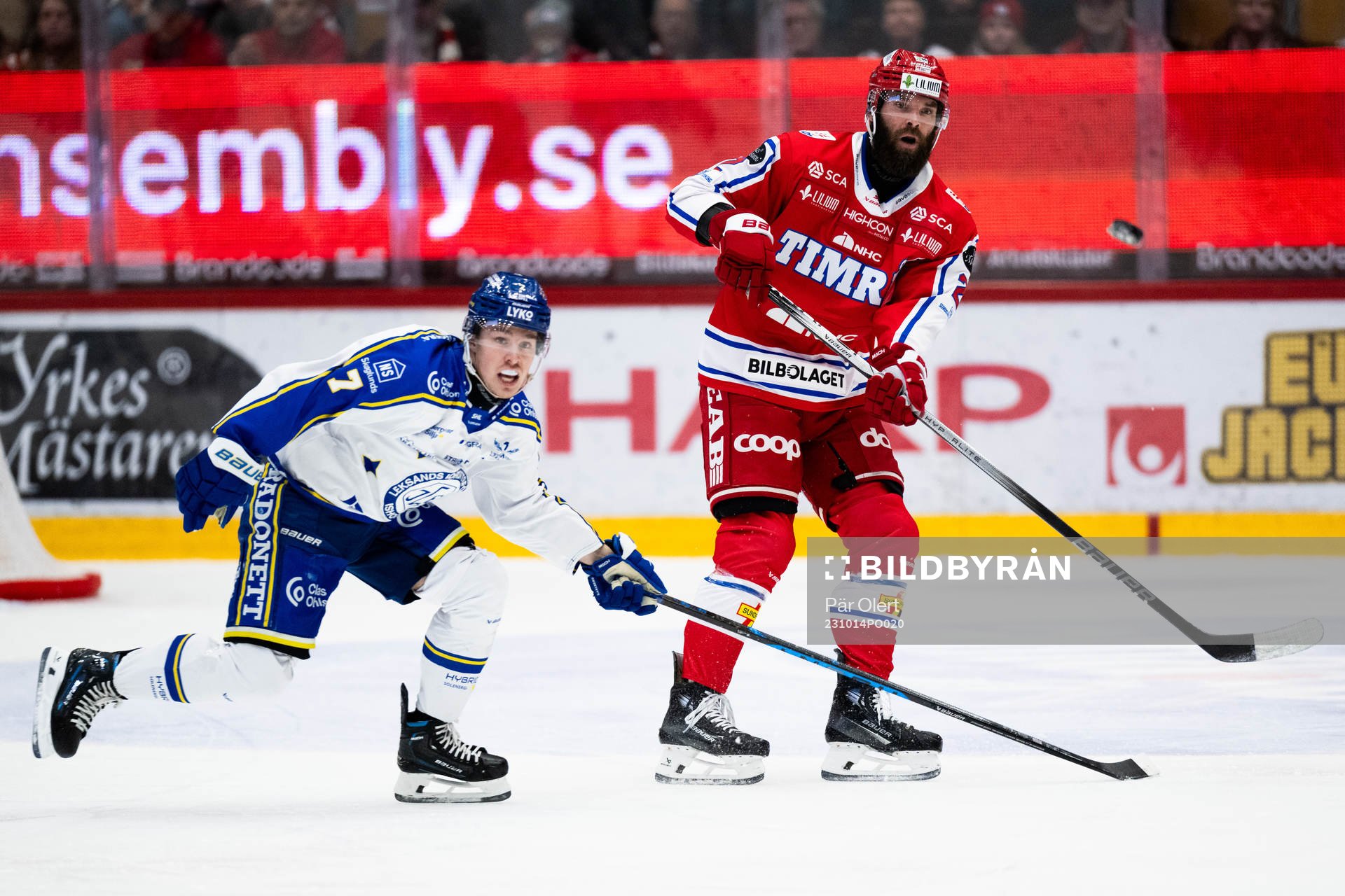Leksands Marcus Karlberg och Timrås Per Svensson