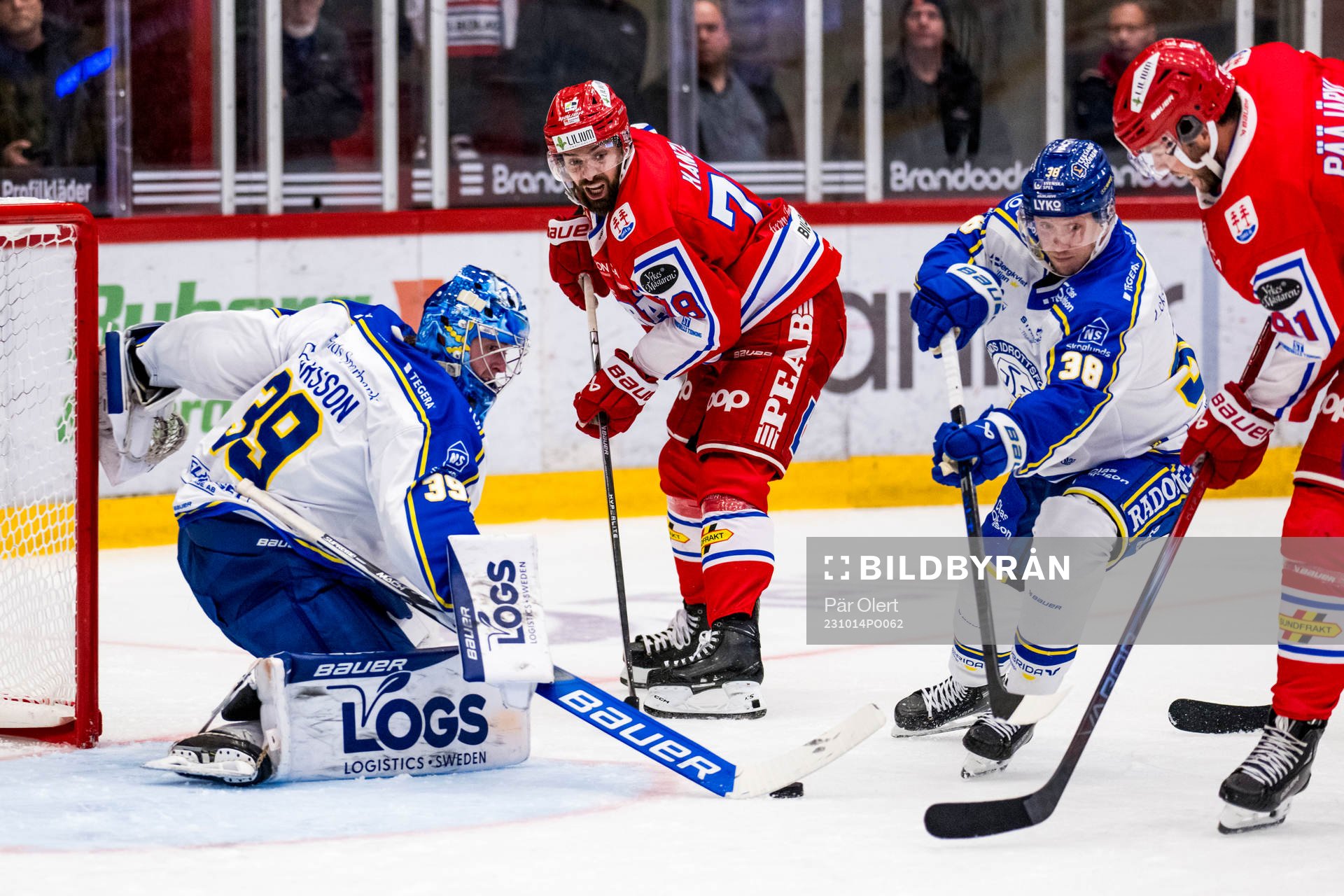 Timrås Robin Hanzl och Magnus Pääjärvi mot Leksands