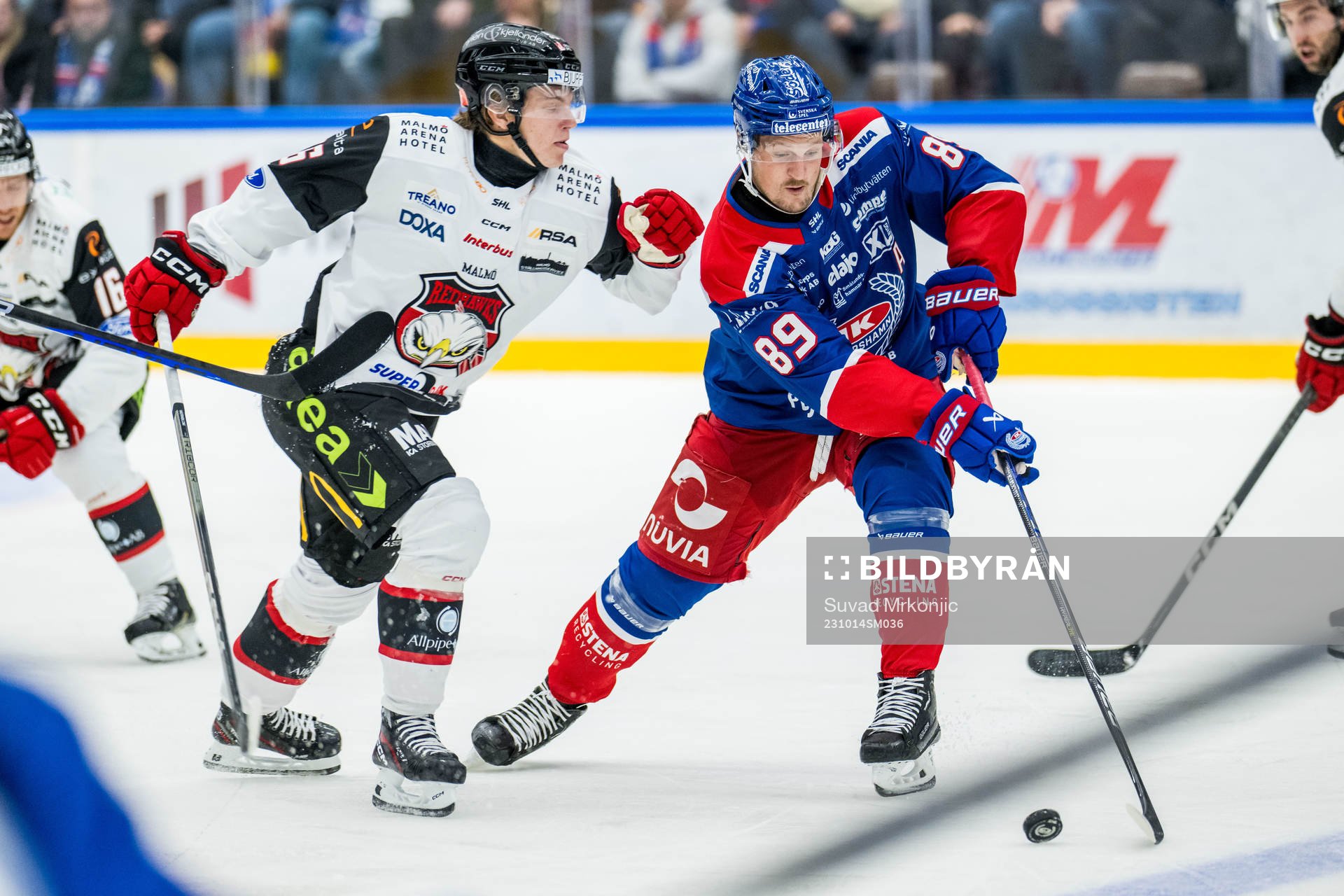 IF Malmö Redhawks Lukas Wernblom och IK Oskarshamns Patrik