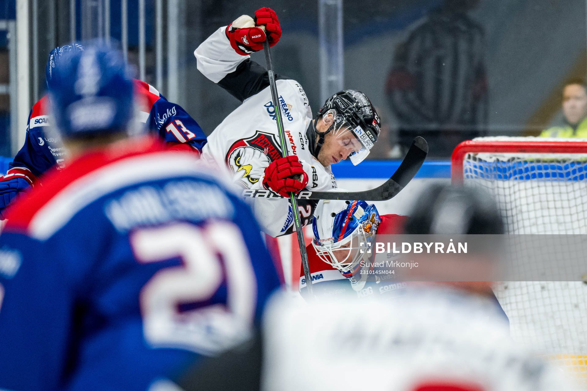 IF Malmö Redhawks Christoffer Forsberg och IK Oskarshamns