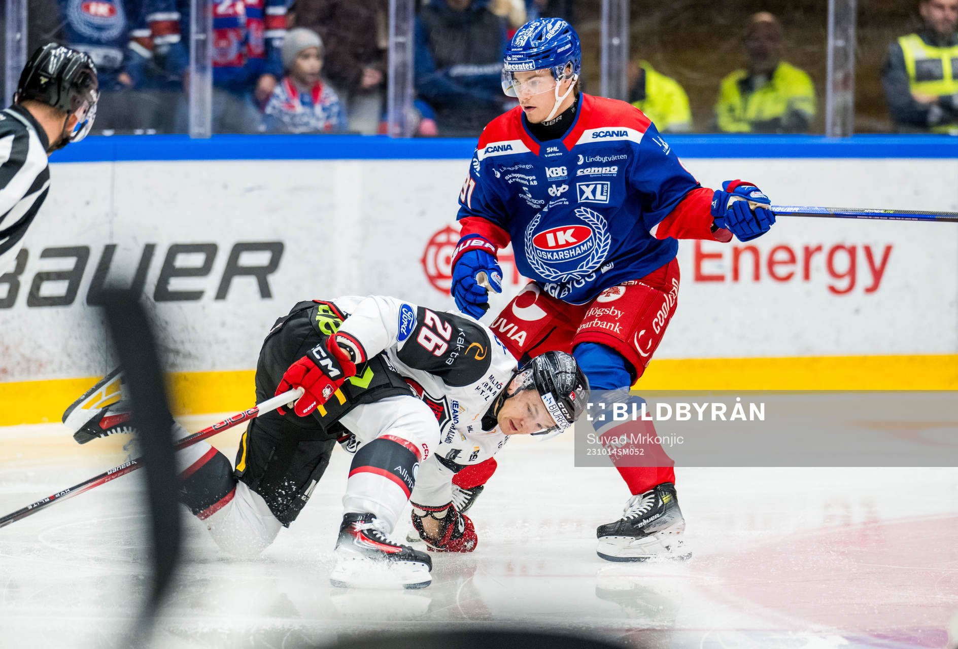 IK Oskarshamns Logan Hutsko och IF Malmö Redhawks Teemu