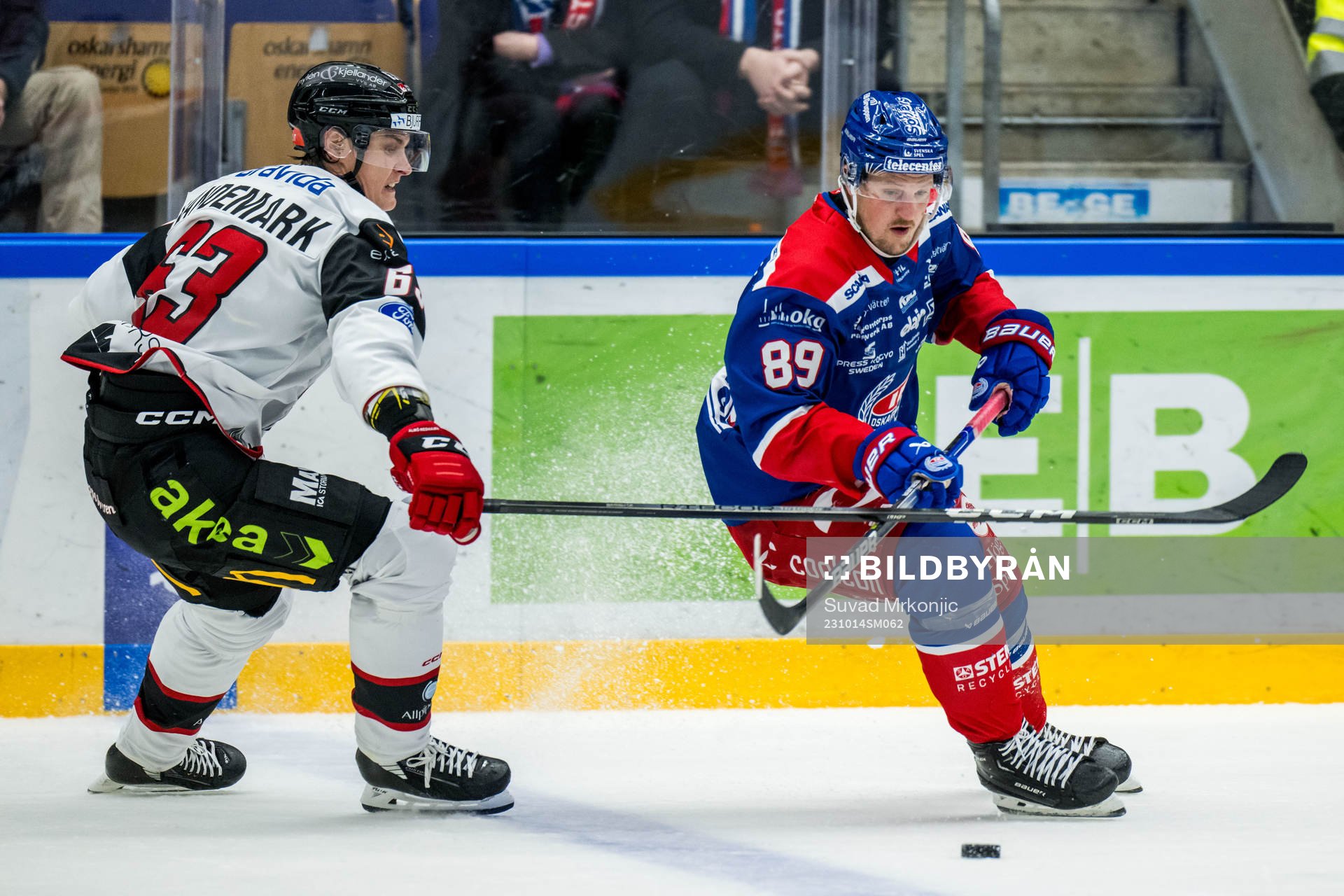 IF Malmö Redhawks Fredrik Händemark och IK Oskarshamns