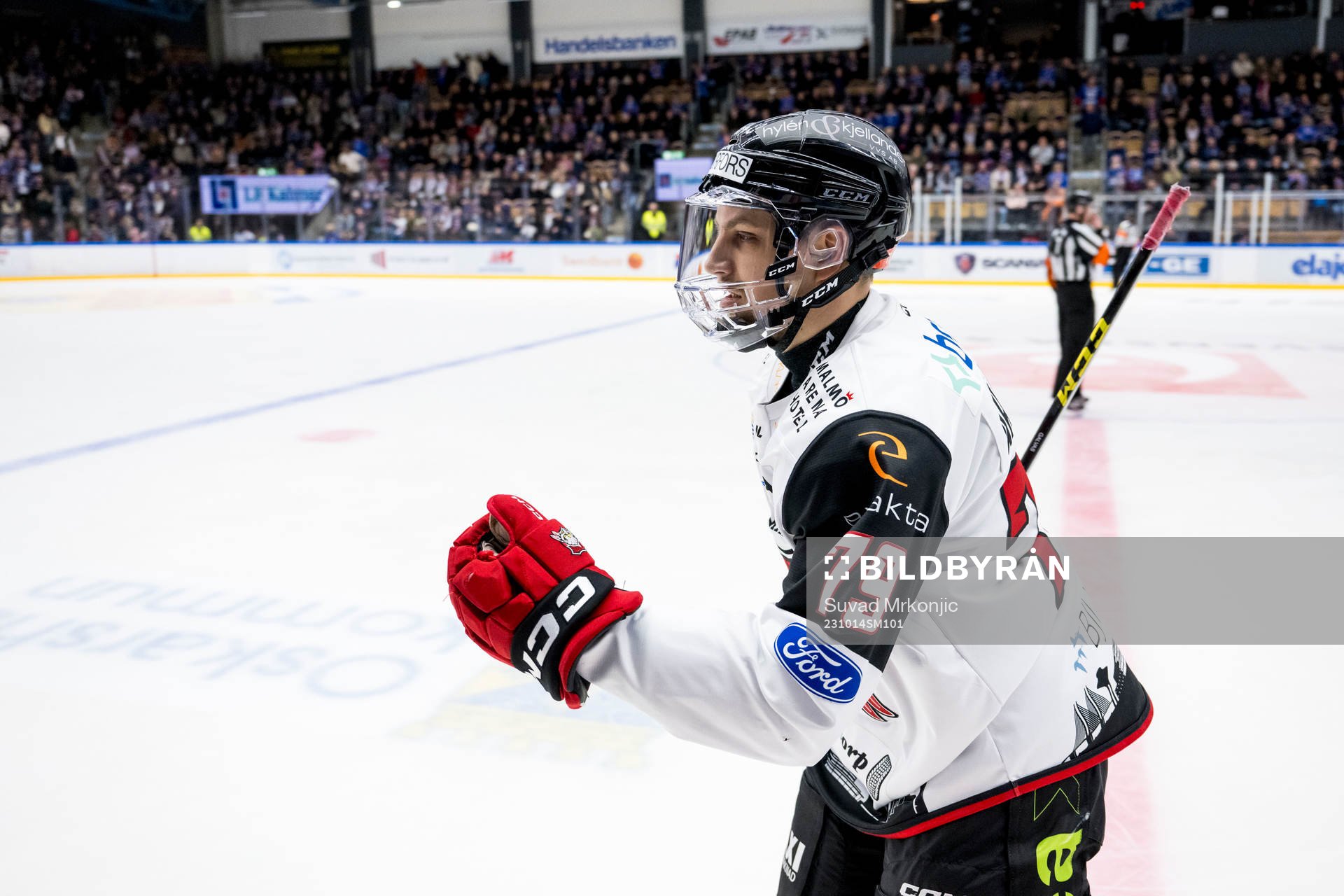 IF Malmö Redhawks Jakub Galvas jublar