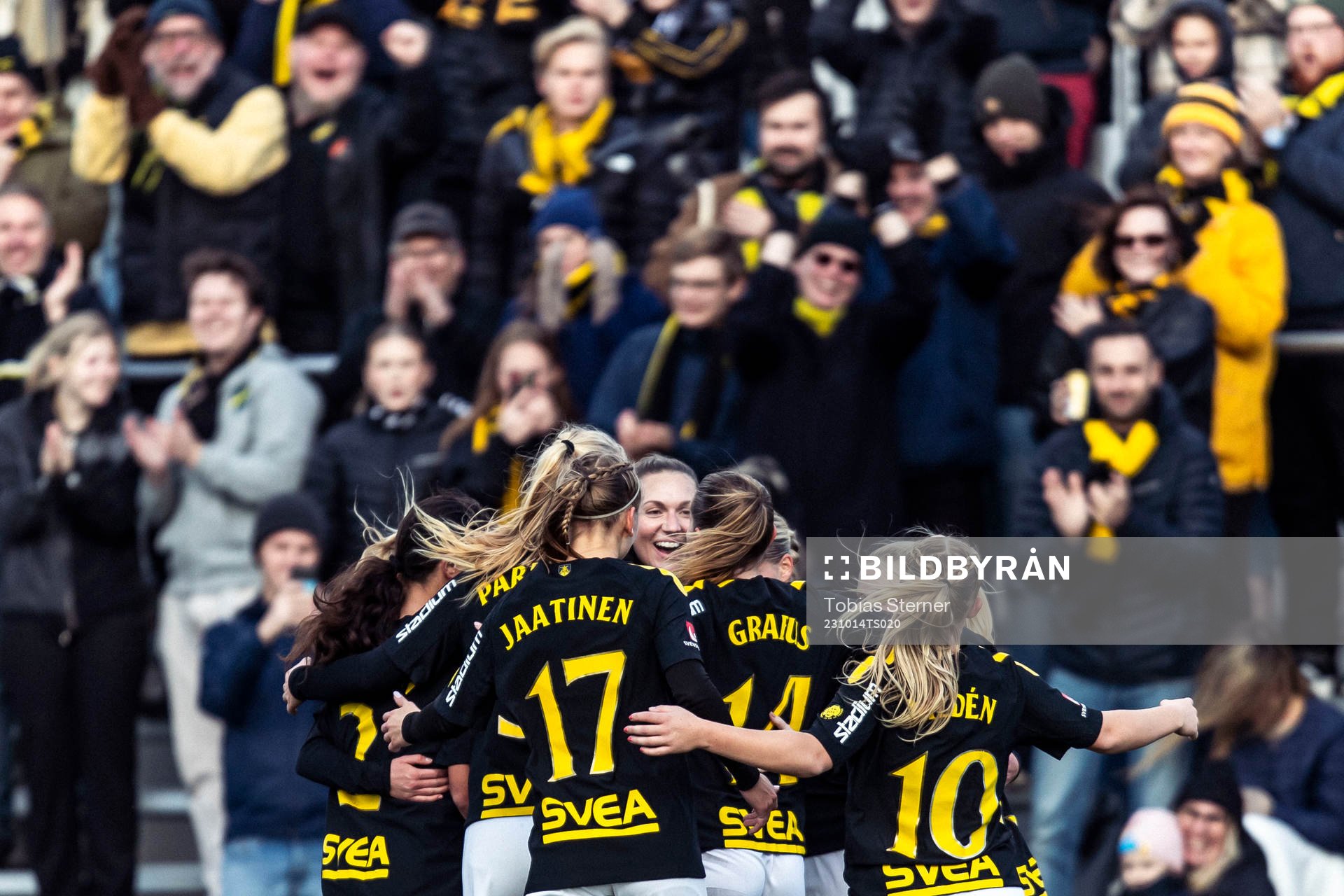 AIKs spelare jublar