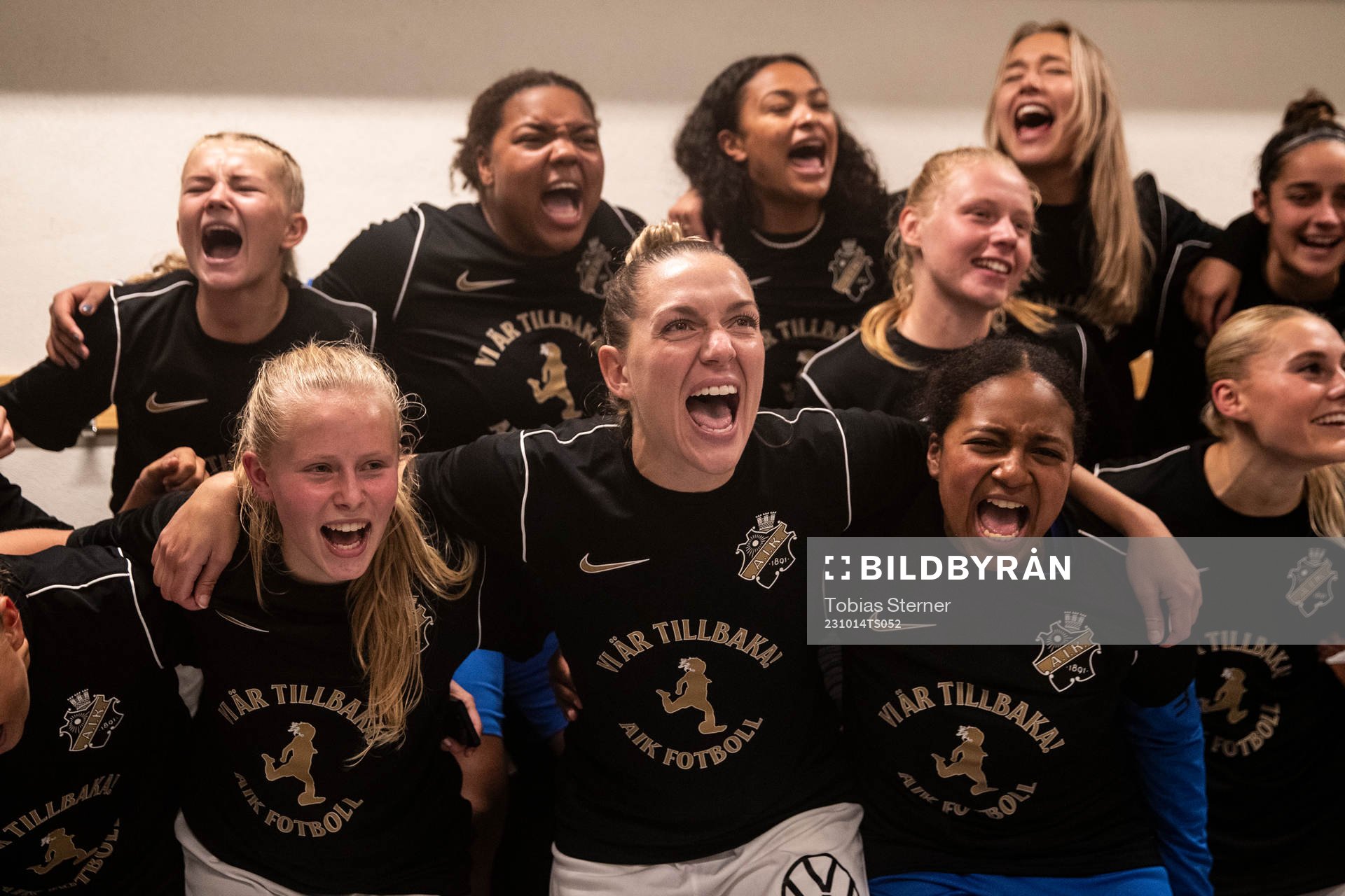 AIKs Jennie Nordin jublar