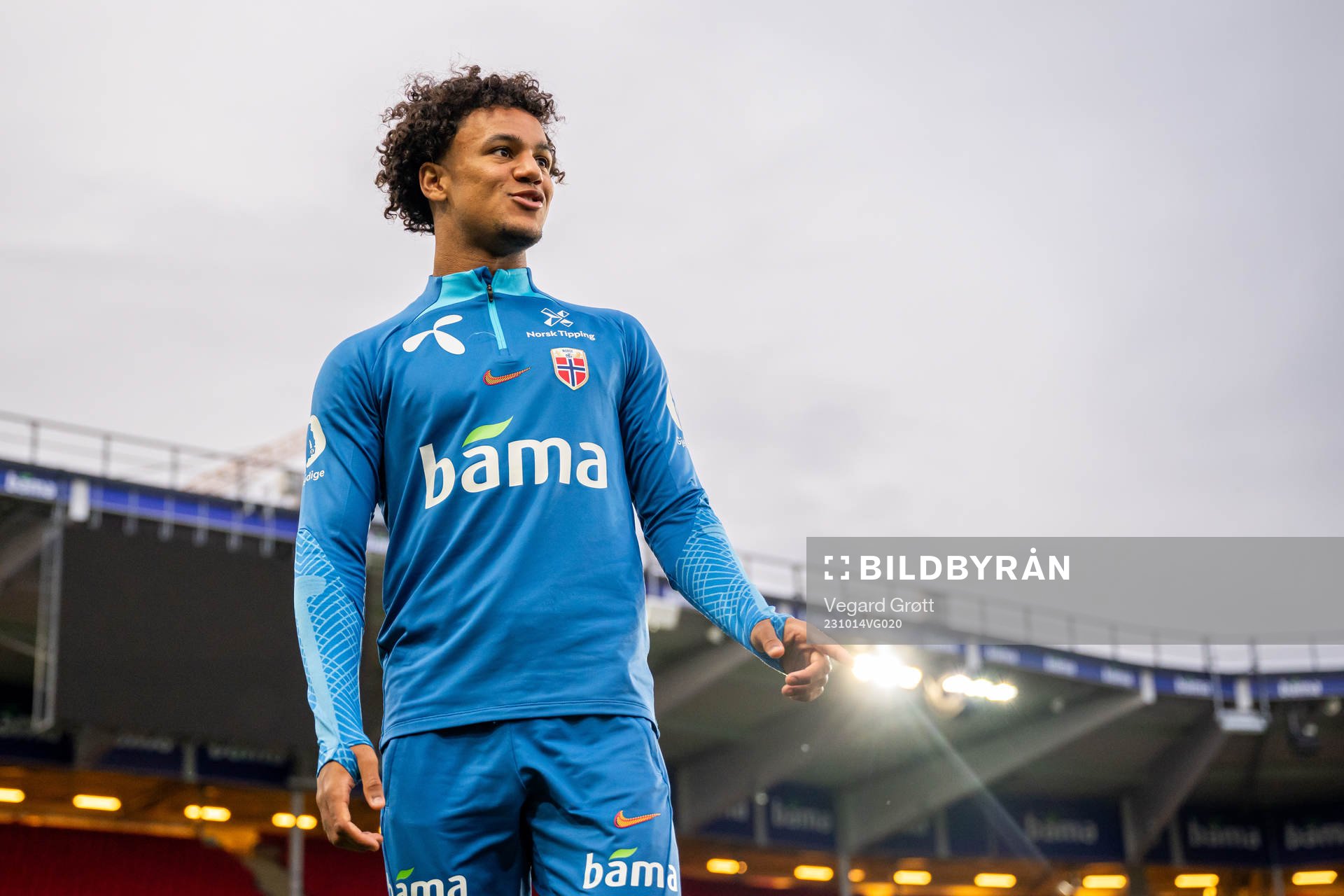 Oscar Bobb of the Norwegian national football team
