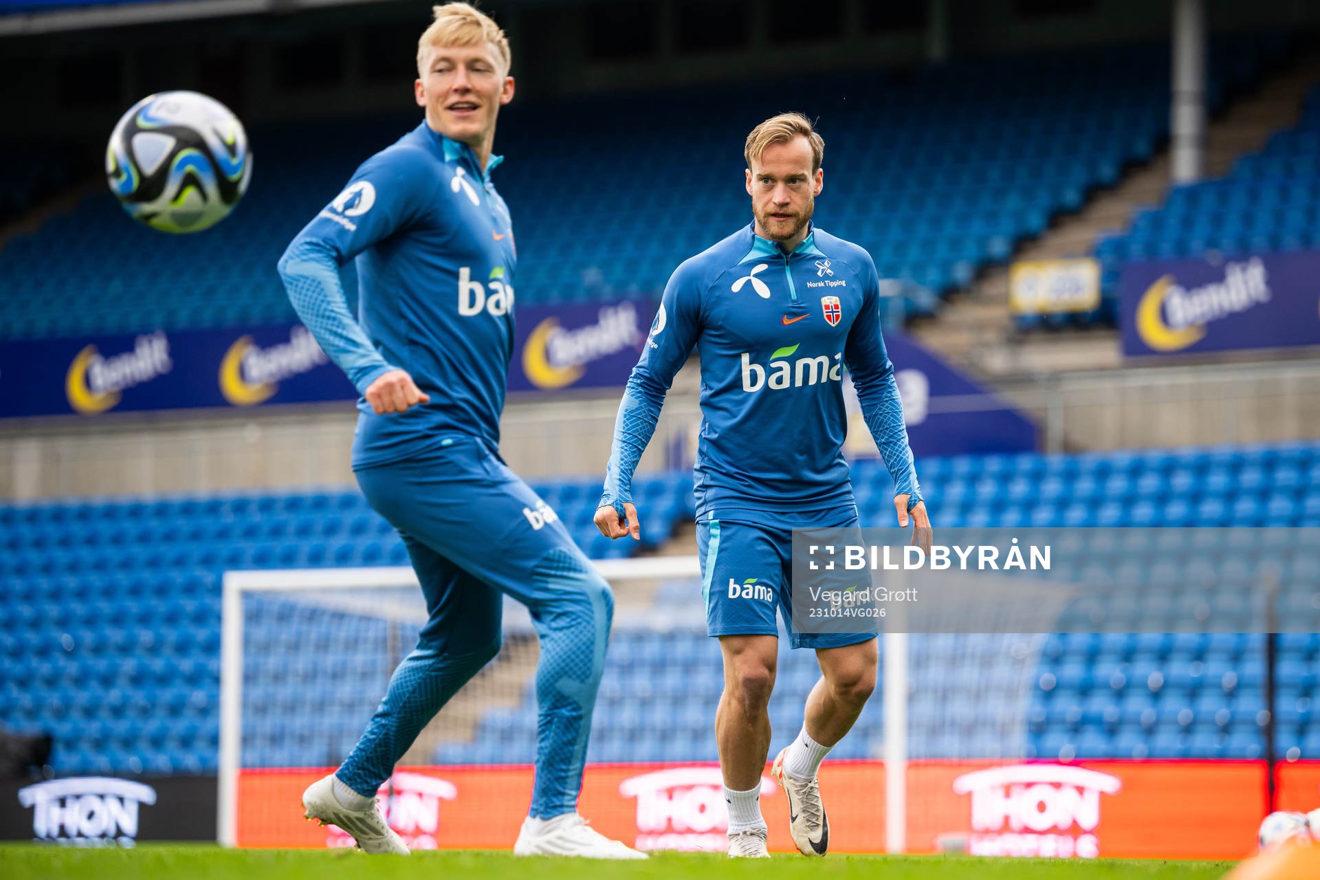 Birger Meling and Bård Finne of the Norwegian national