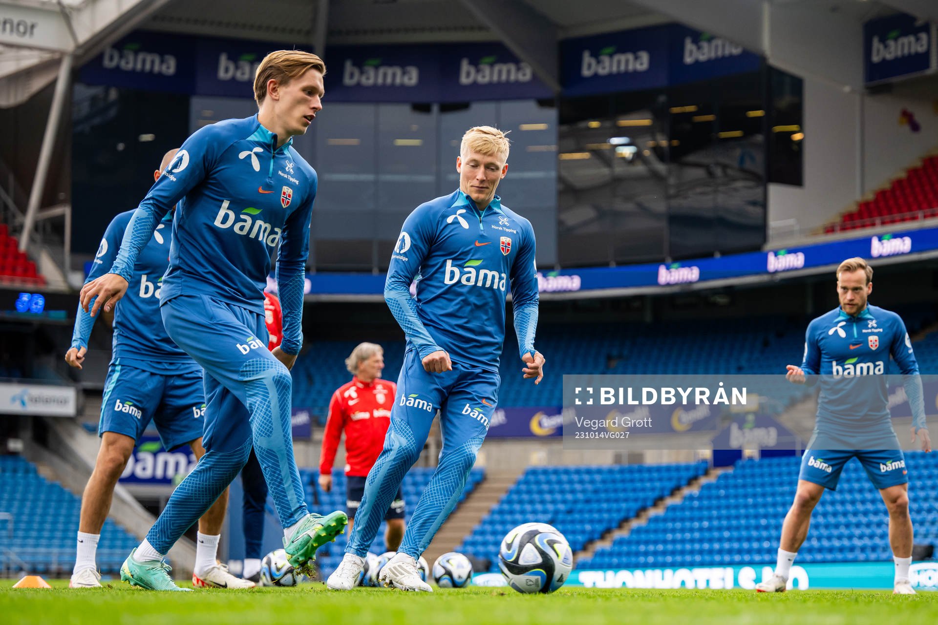 Marcus Holmgren Pedersen and Birger Meling of the Norwegian