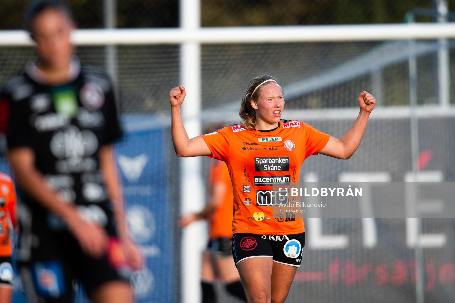 Kristianstads Hlin Eiriksdottir jublar