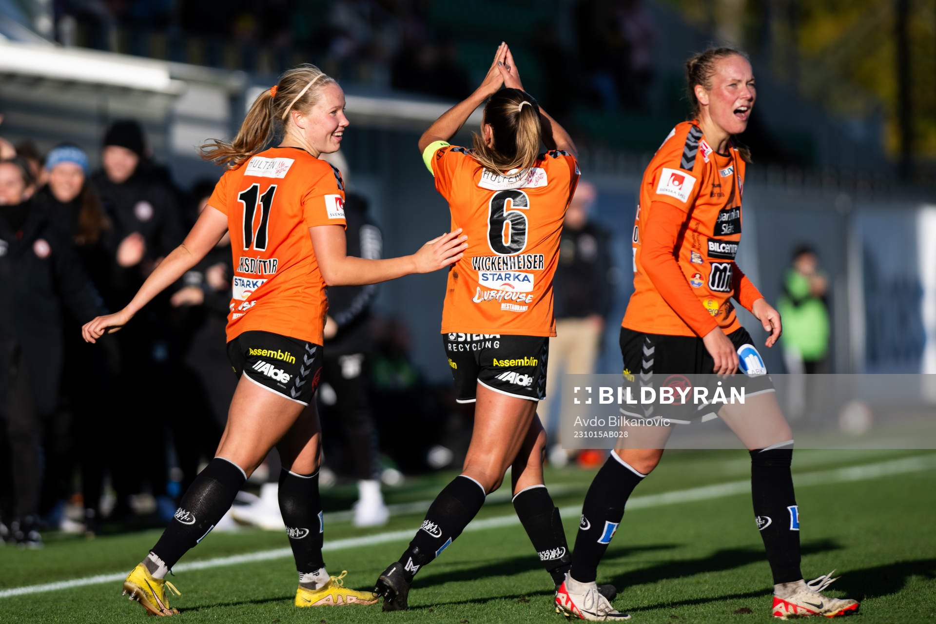 Kristianstads Hlin Eiriksdottir jublar