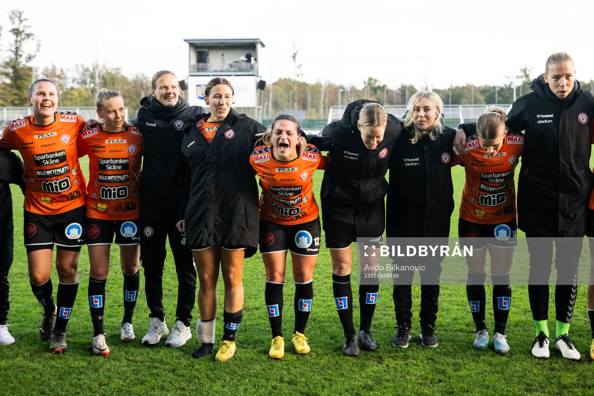 Kristianstads spelare jublar