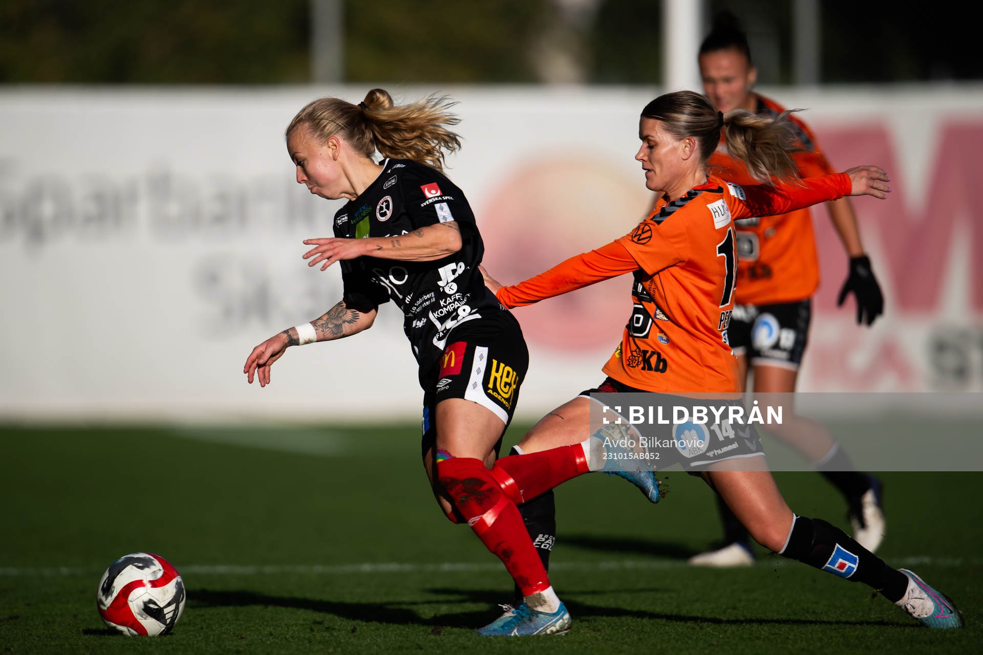 Kristianstads Tilda Persson och Örebros Nathalie Hoff