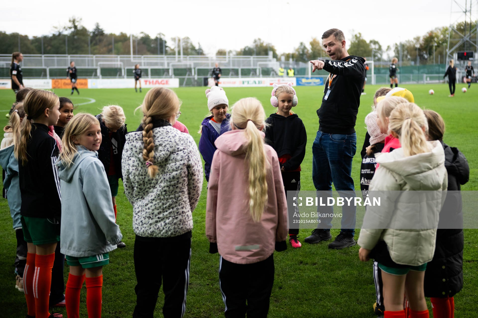 Bolltjejer inför fotbollsmatchen i Damallsvenskan mellan Kristianstad och Örebro den 15 oktober 2023 i Kristianstad. 