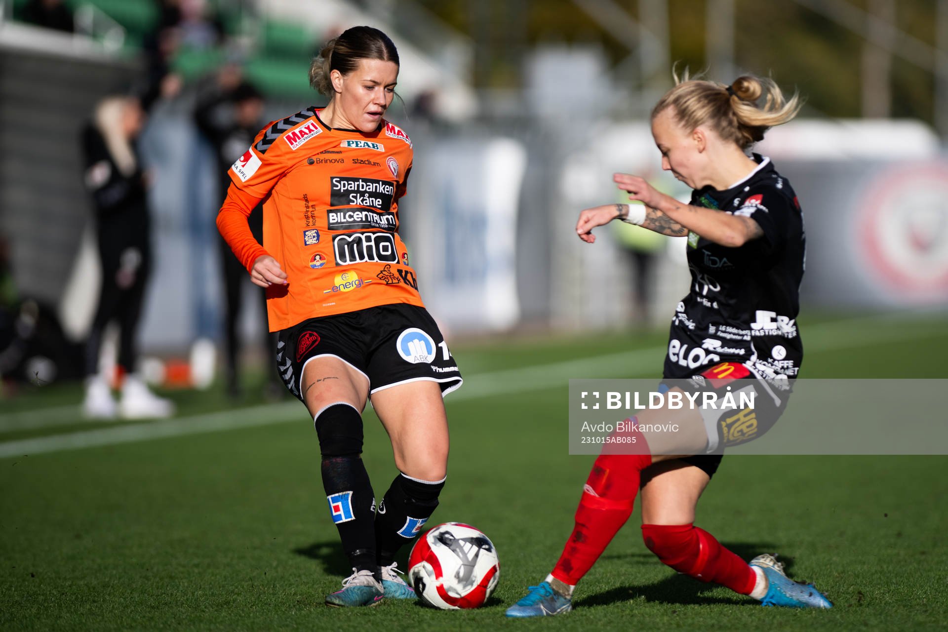 Kristianstads Tilda Persson och Örebros Nathalie Hoff