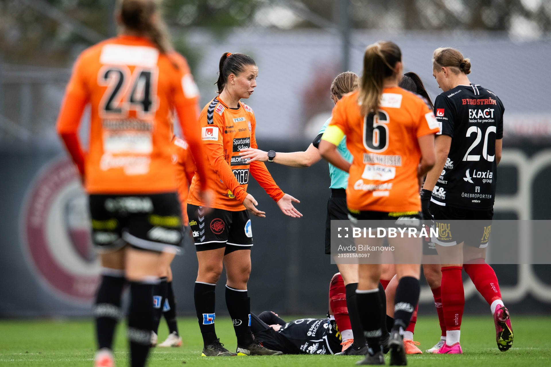 Kristianstads Josefin Harrysson agerar