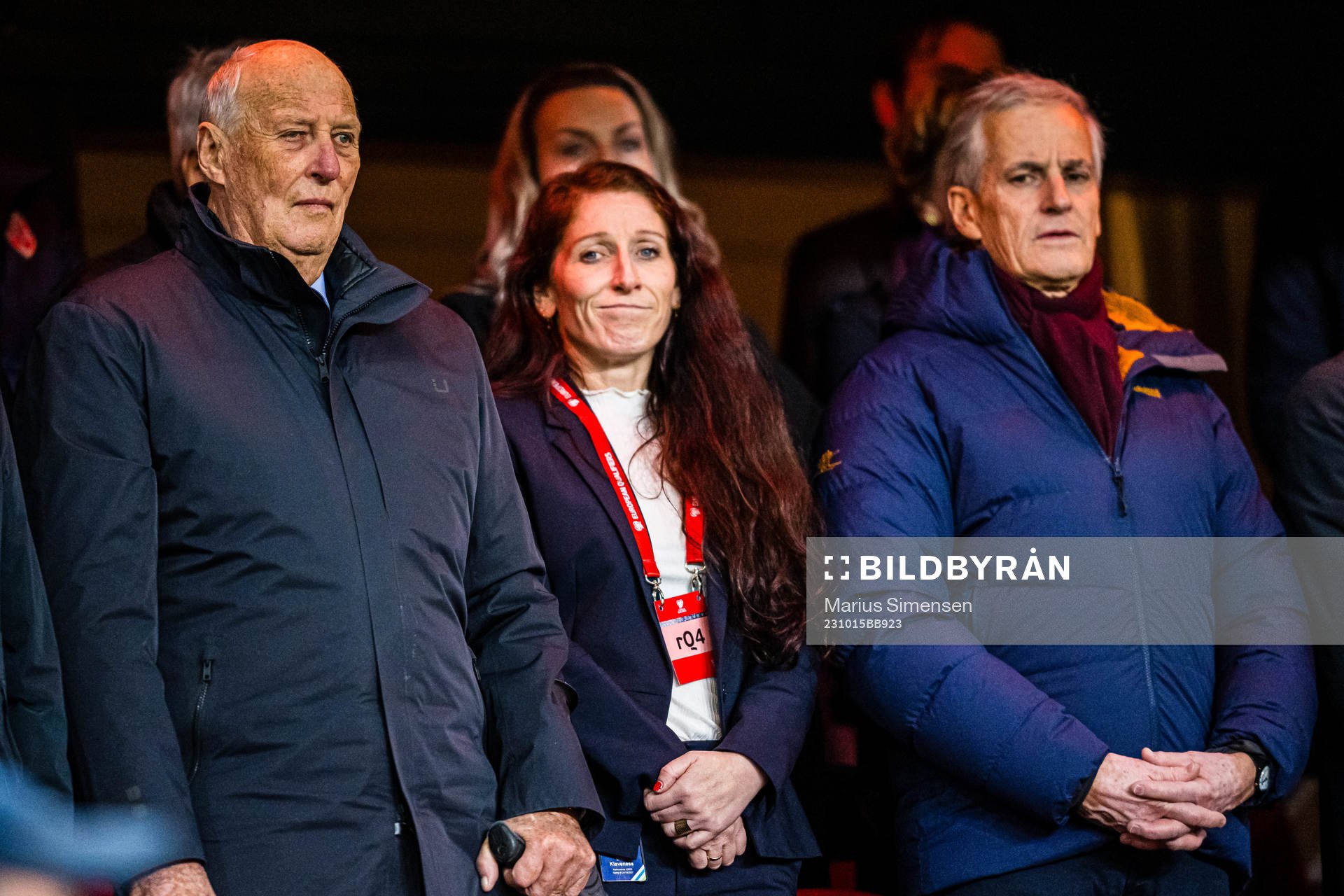 King Harald V of Norway, Lise Klaveness, president of the