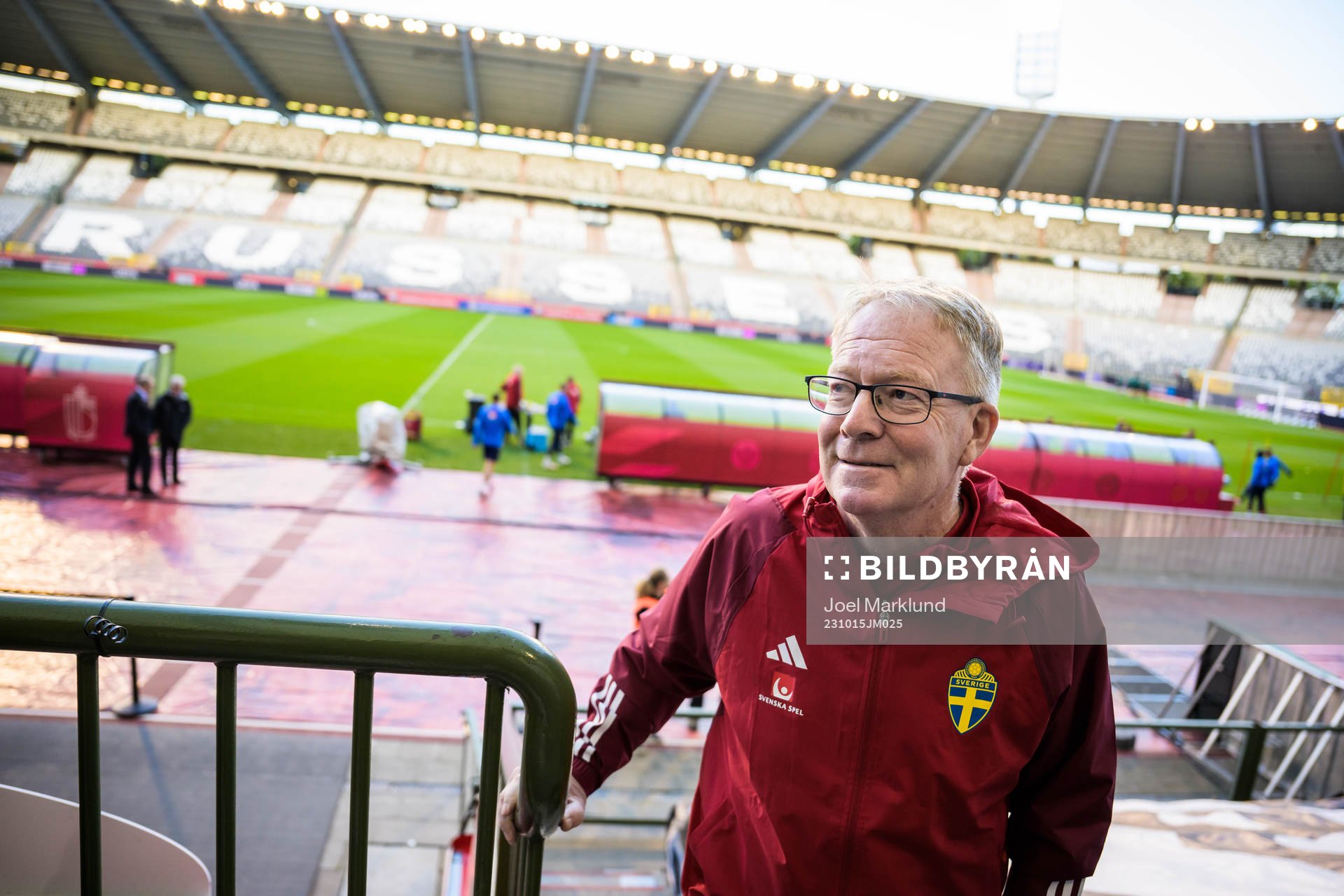 Scout Lasse Jacobsson of the Swedish national football team