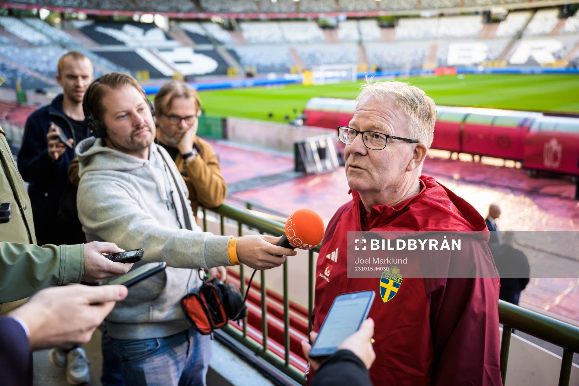 Scout Lasse Jacobsson of the Swedish national football team