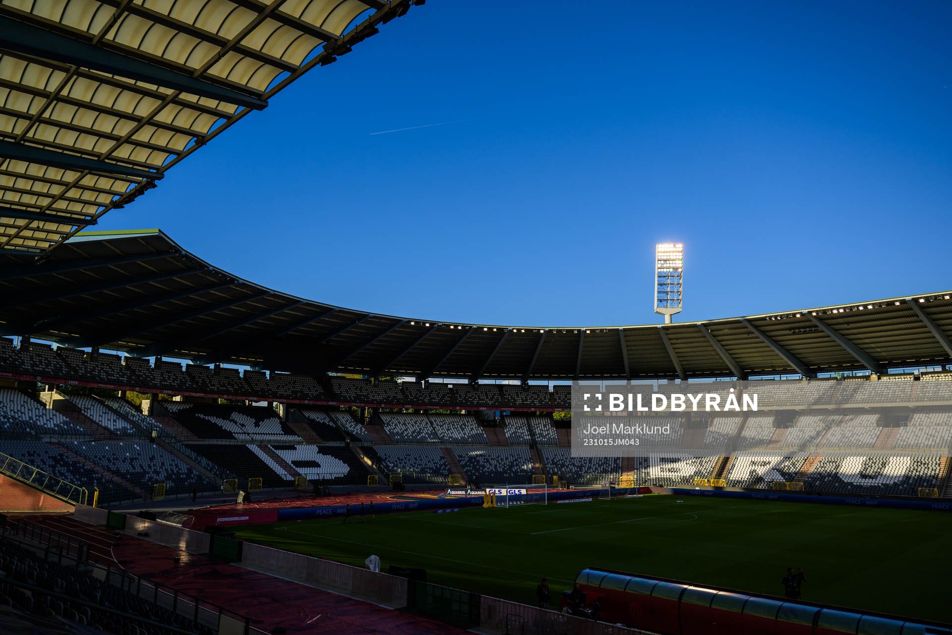 Interior view of King Baudouin Stadium