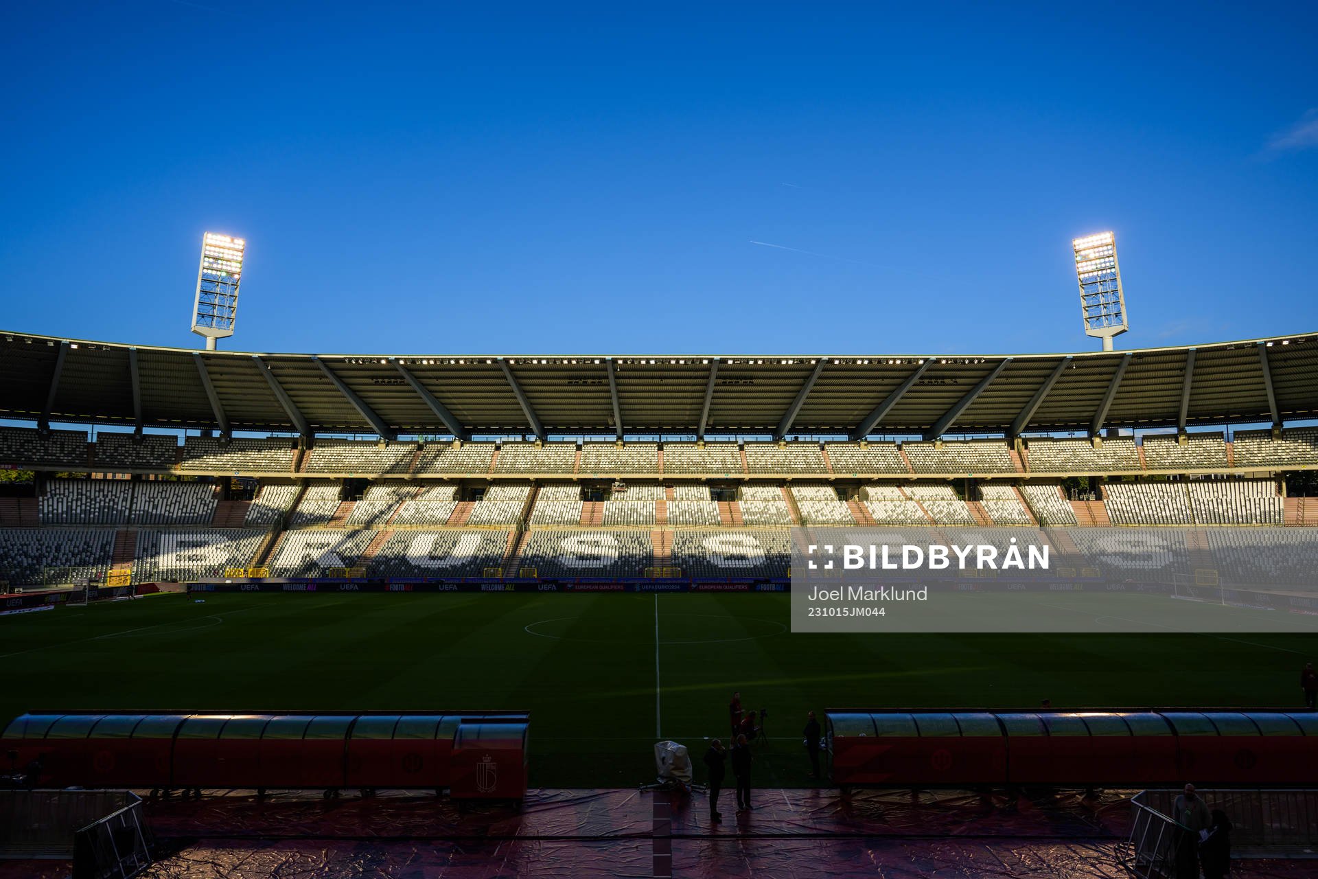 Interior view of King Baudouin Stadium