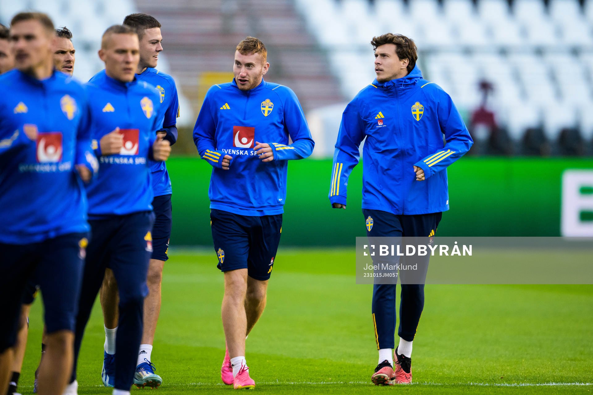 Albin Ekdal, Emil Holm, Dejan Kulusevski and Victor Nilsson