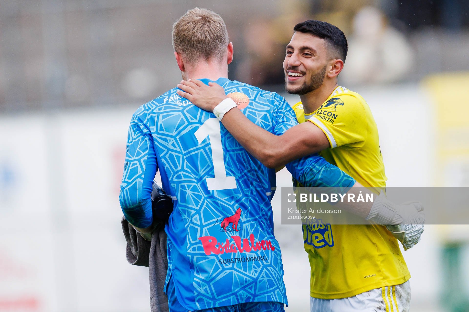Falkenbergs Leonardo Farah Shahin jublar