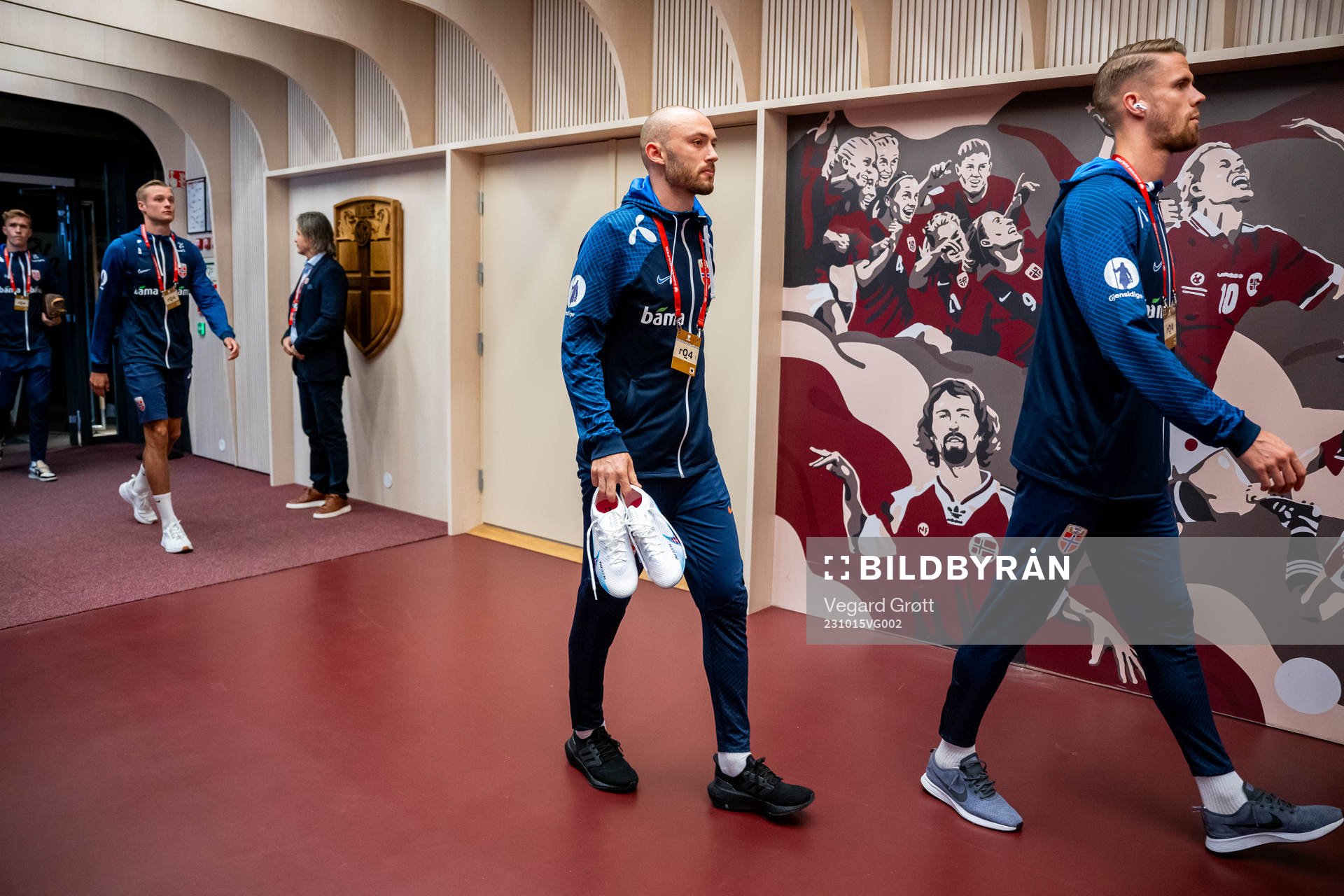 Fredrik Aursnes of Norway arrives
