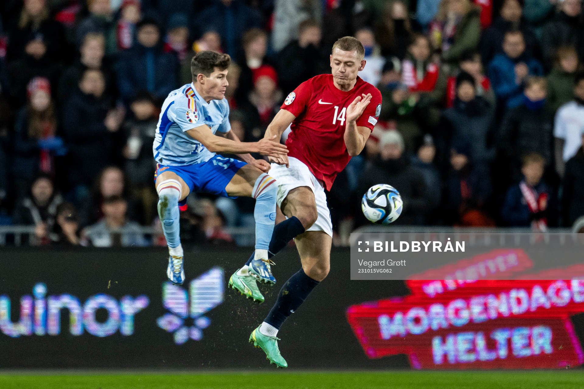 Fran Garcia of Spain and Julian Ryerson of Norway